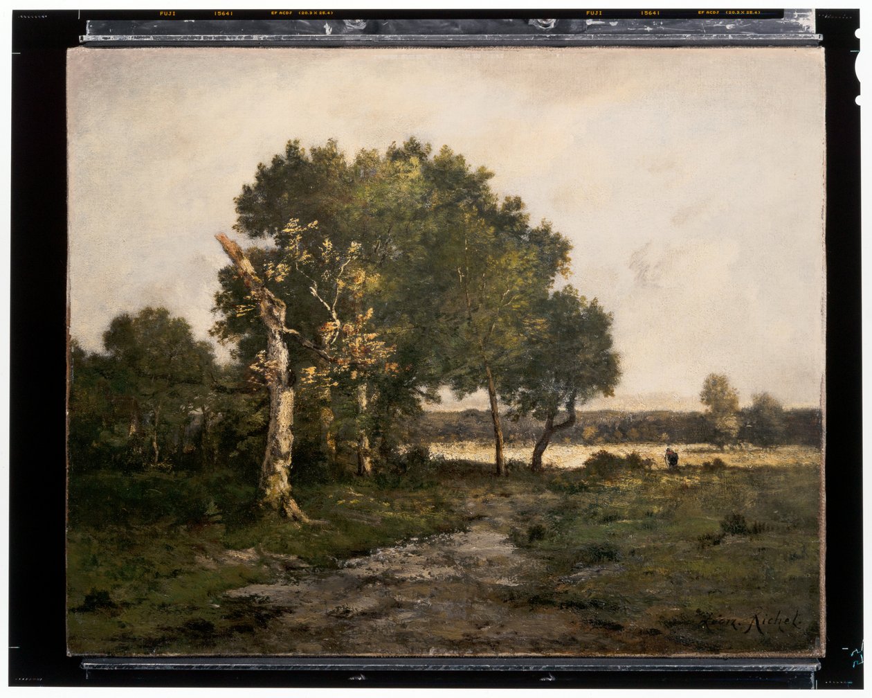 Landskap, ca. 1800-tallet (olje på lerret) av Unknown artist