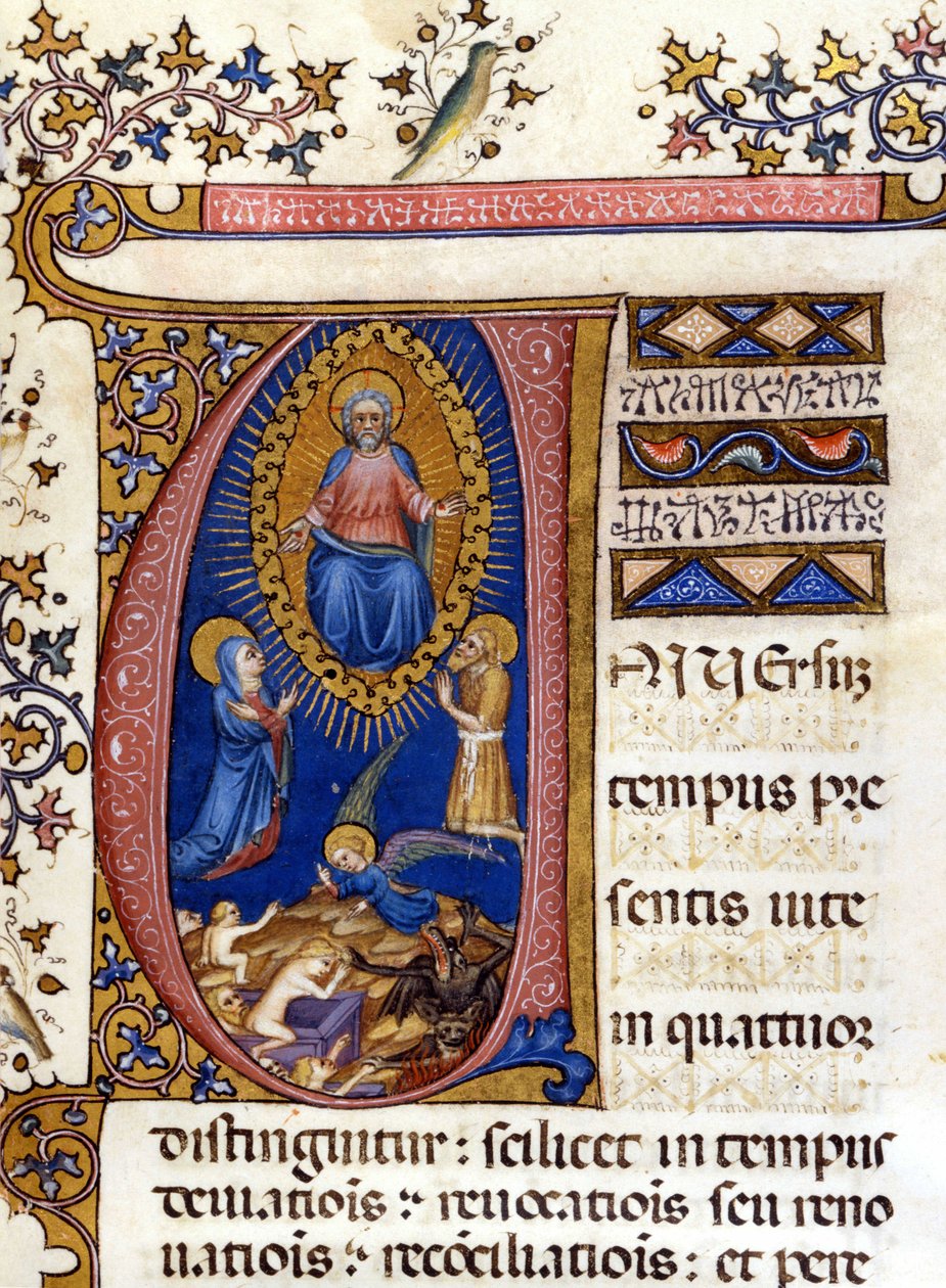 Siste dom. 1400-talls manuskript. Milan, Biblioteca Nazionale Braidense. av Unknown artist