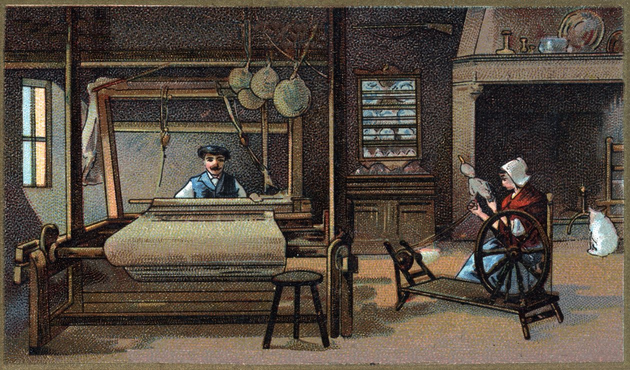 Late 19th century chromolithography av Unknown artist