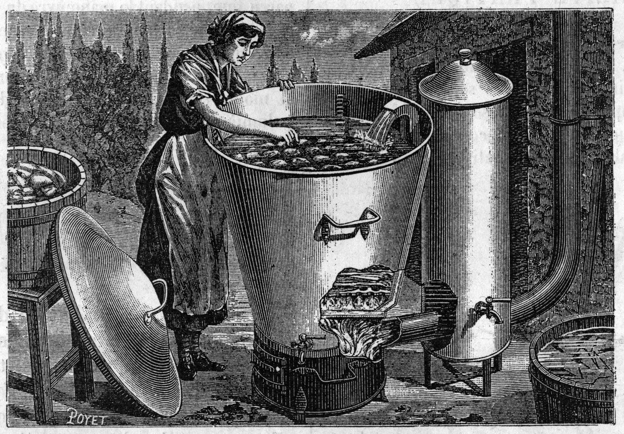 Laundry, soapy by Gaston Bozerin. av Unknown artist