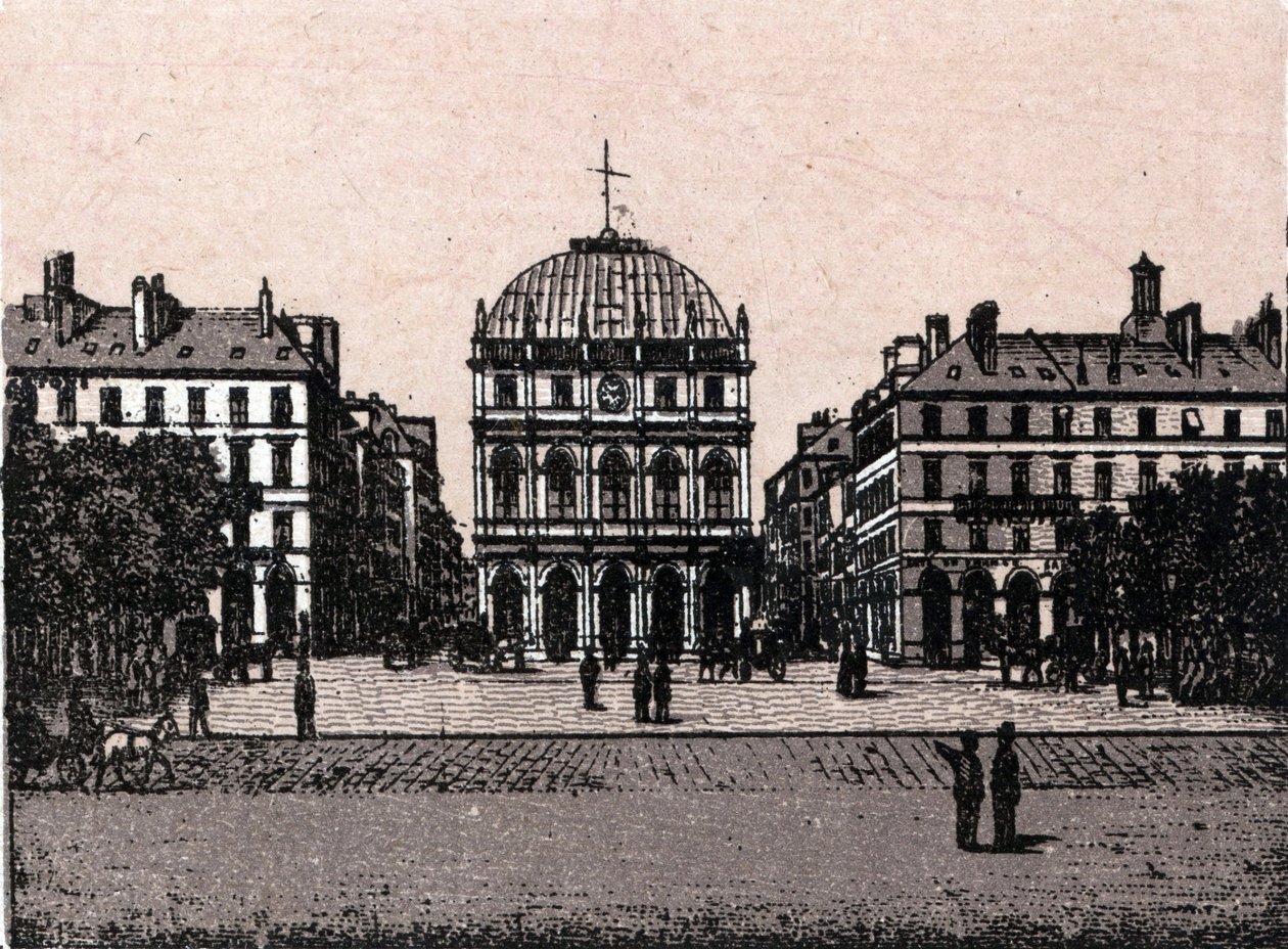 Le Havre, le theatre in “” Le monde illustrates 168 views”” No date (late 19th century) av Unknown artist