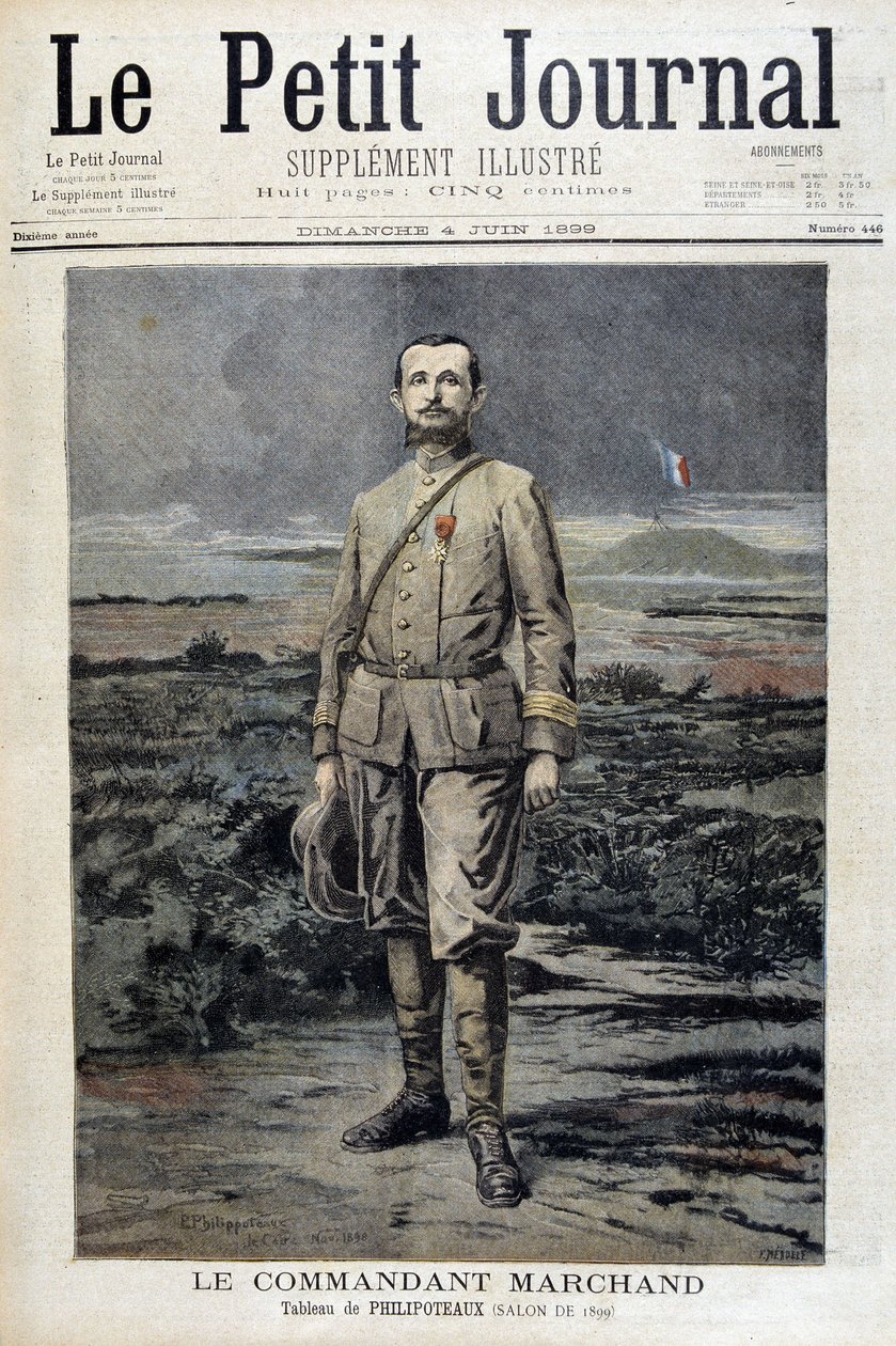 Kommandør Marchand - i "" Le petit Journal"" av 04.06.1899 av Unknown artist