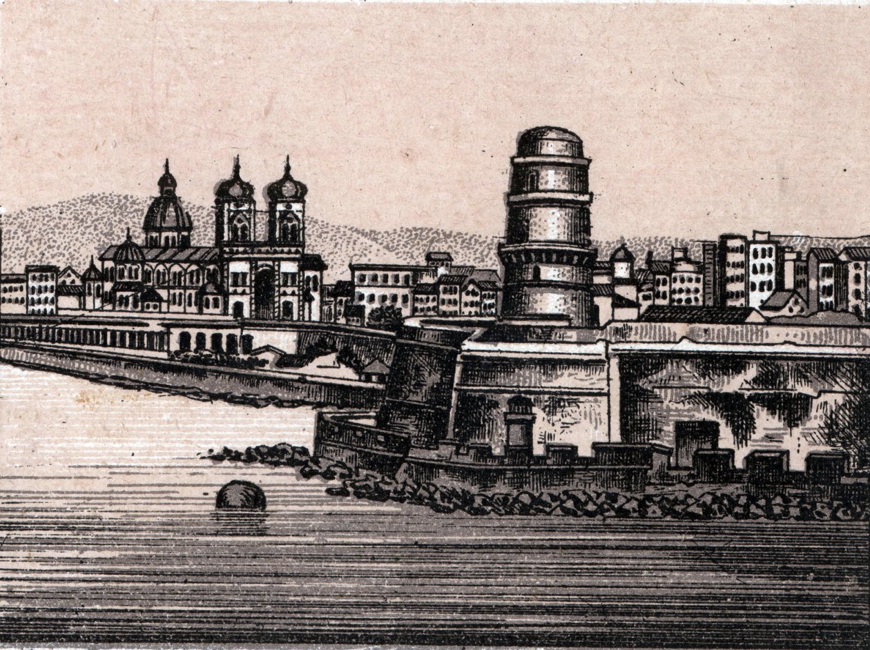 Le fort saint Jean a Marseille in “The world illustrates 168 views”” Undated (late 19th century) av Unknown artist