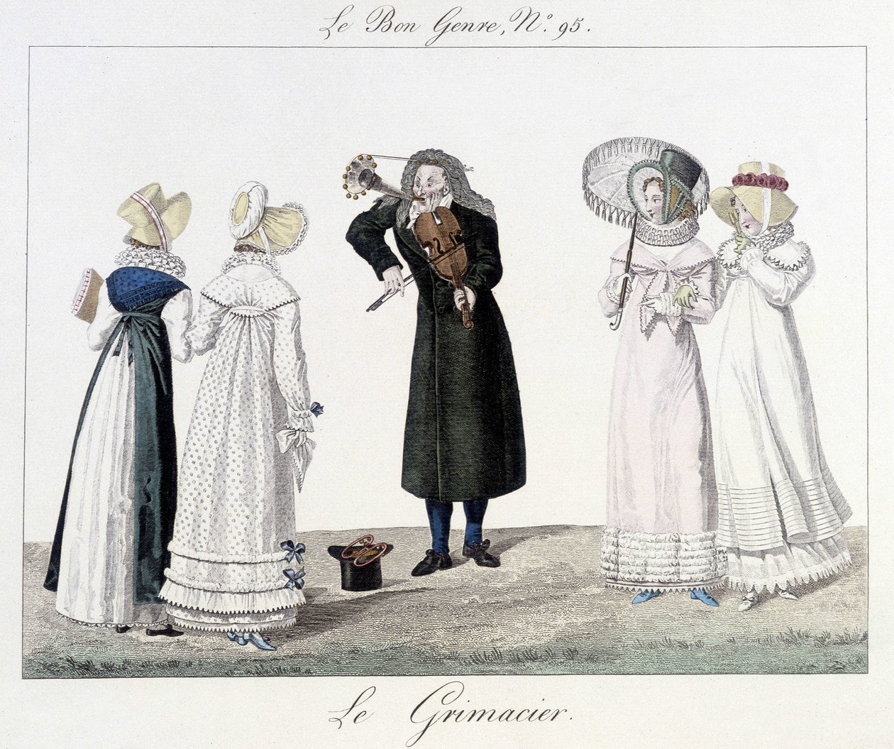 Le grimacier: gatemusiker på 1700-tallet - i "" Le bon-sjangeren"" n¡95 av Unknown artist