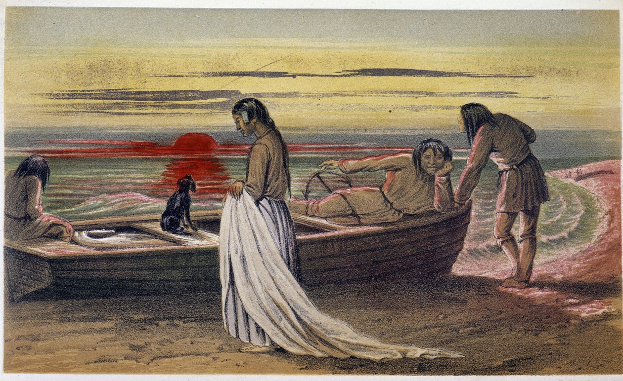 Le shroud "" The winding sheet"" - i "" Exploration of the Labrador Peninsula"" av Hind, London av Unknown artist