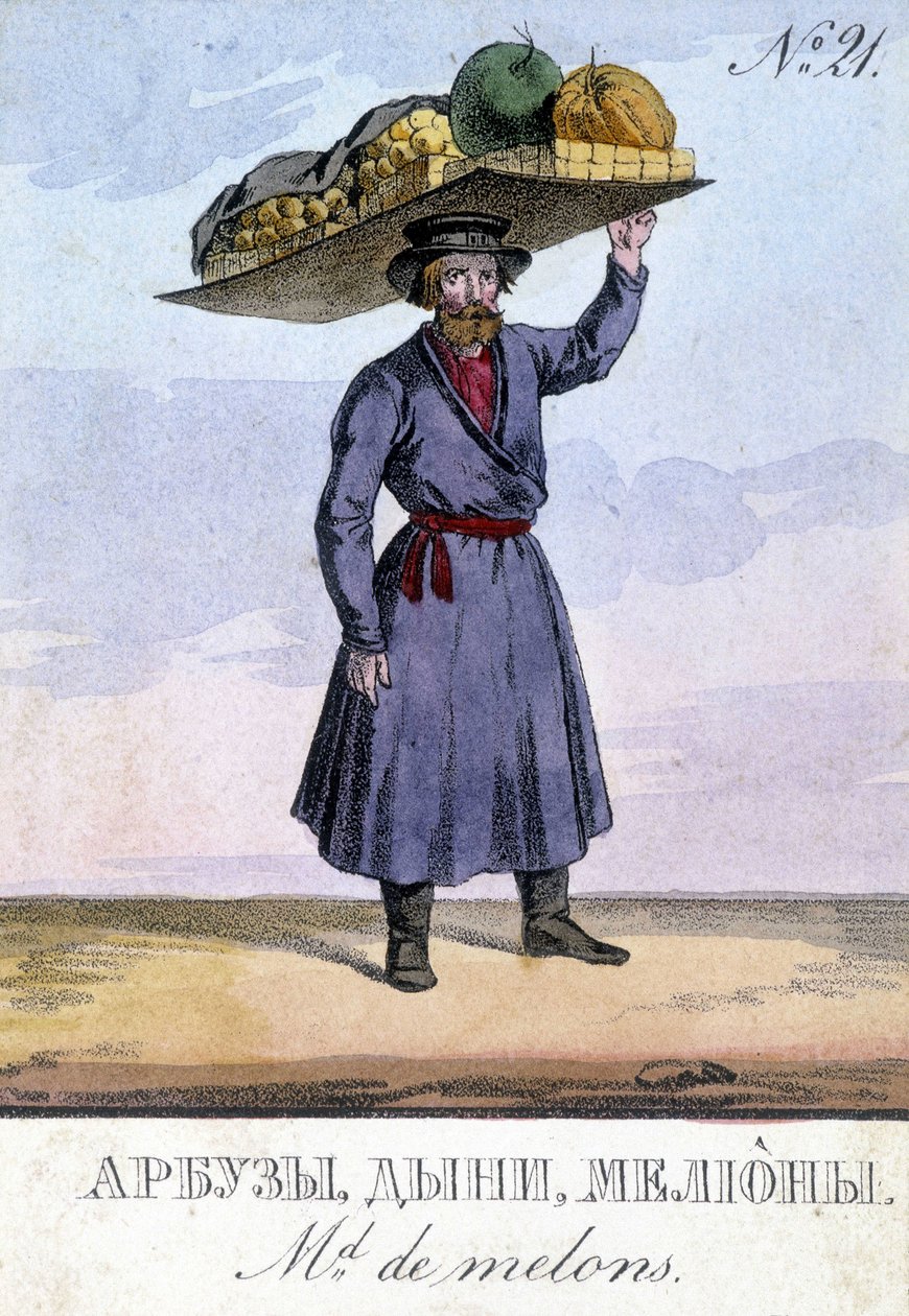 Belgveksthandler i Russland på 1800-tallet. av Unknown artist