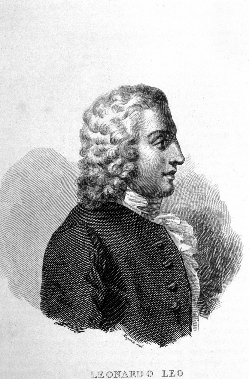 Leonardo Leo, italiensk komponist (San Vito degli Schiavi av Unknown artist