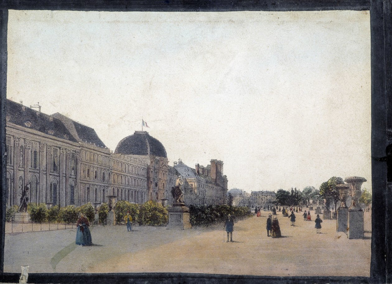 Les Tuileries - i "" Views of Paris for Panoptic Polyorama"", ca 1850 av Unknown artist