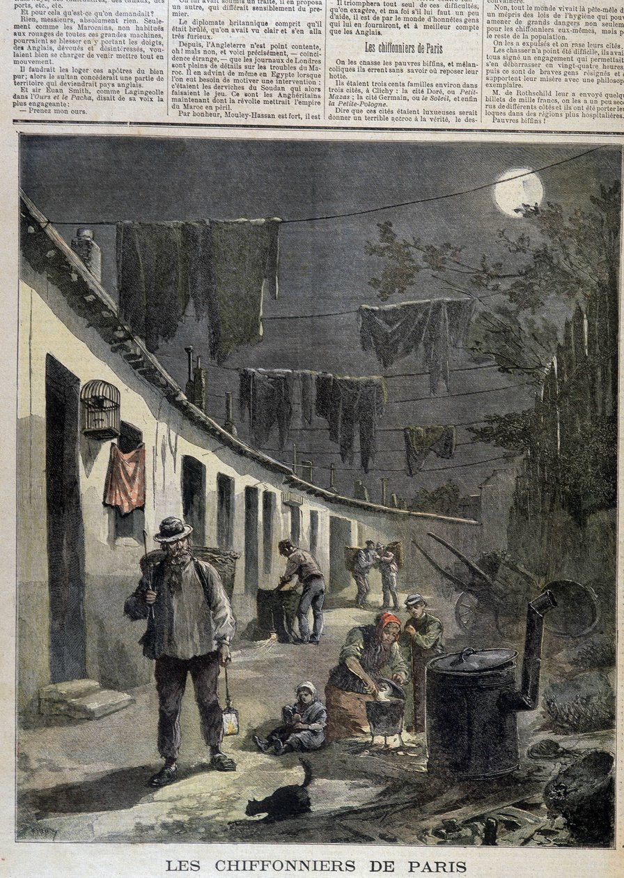 Klutplukkerne i Paris - i «Le Petite Journal» av Unknown artist