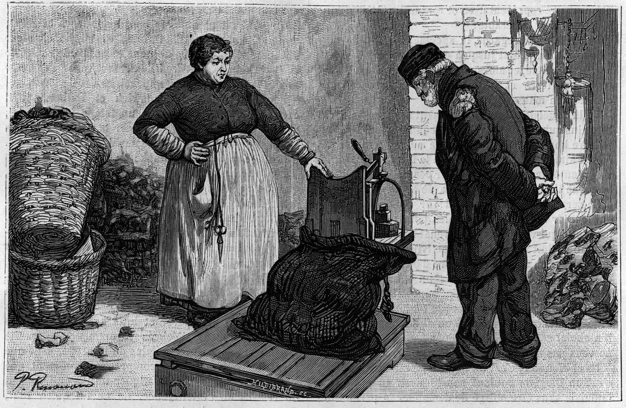 Rapplukkerne: veiingen. Gravering i «The Journal of Youth» av Unknown artist