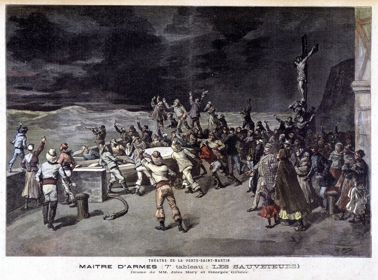 Les redningsmenn: 7. maleri av stykket "" Maître d