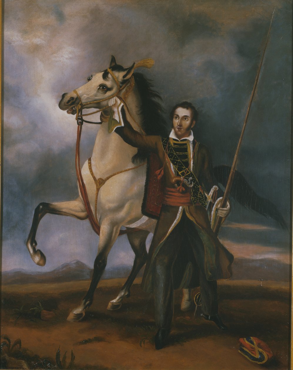 Løytnant (senere kaptein) Charles Swanston, Poona Irregular Horse av Unknown artist