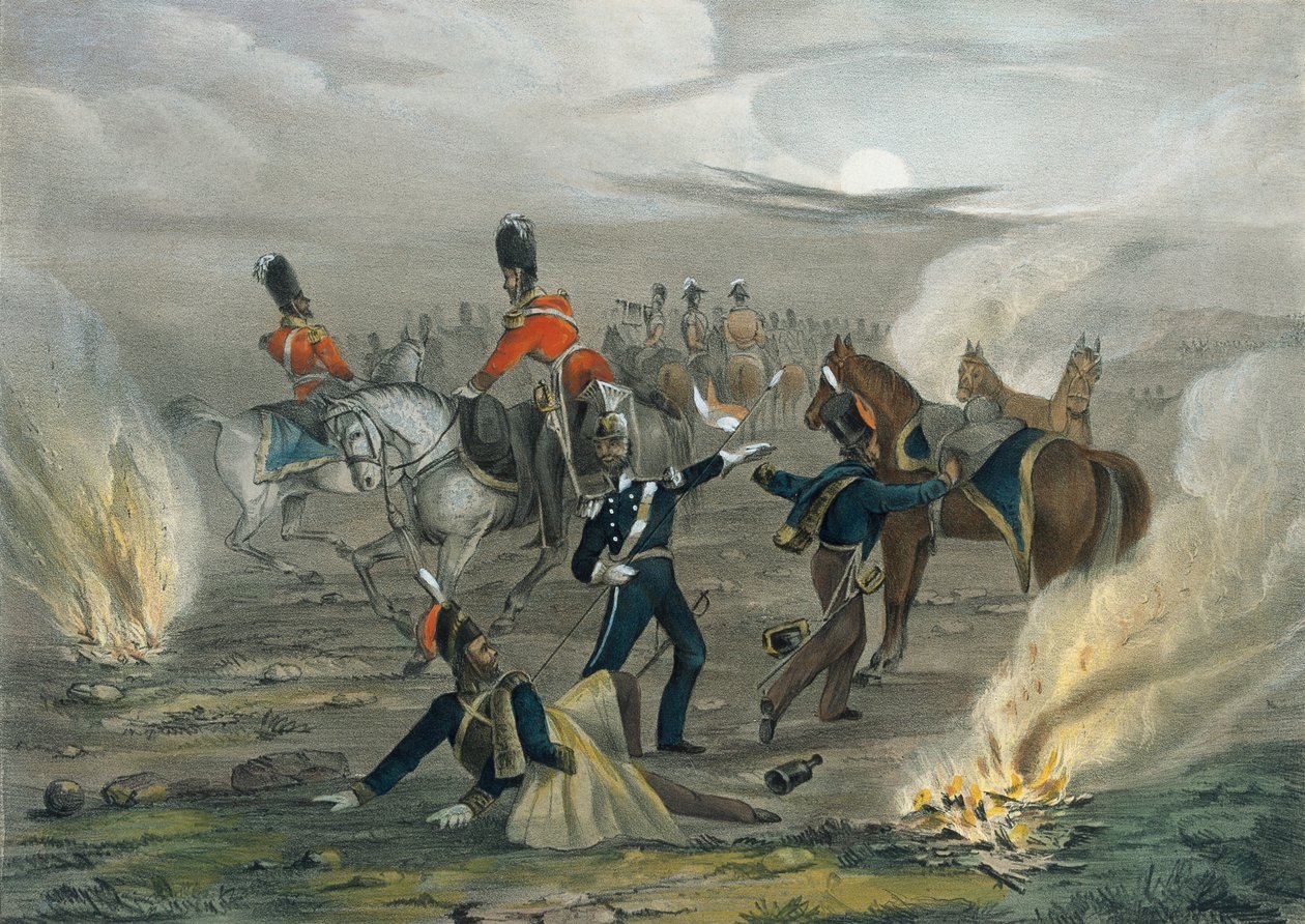 ?Livet i leiren før Sebastopol. nr. 4 Midnattsalarmen?, 1854 ca av Unknown