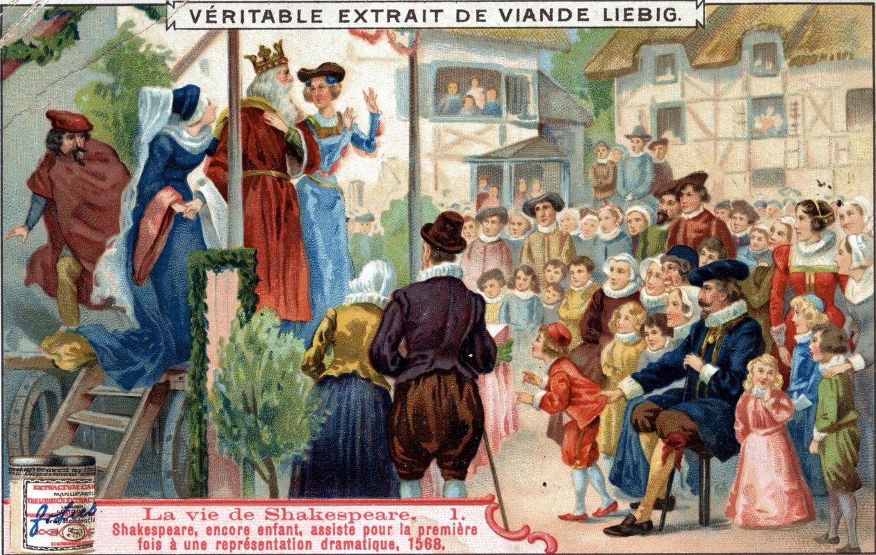 Life of Shakespeare: Child Shakespeare deltok for første gang på en dramatisk forestilling av Unknown artist
