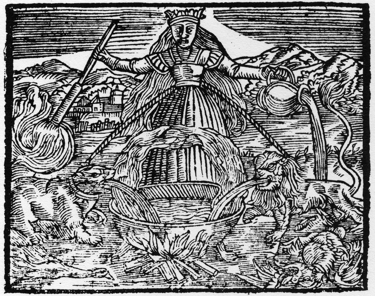 Alkymistenes universelle verk - Gravering fra 1659 i "L