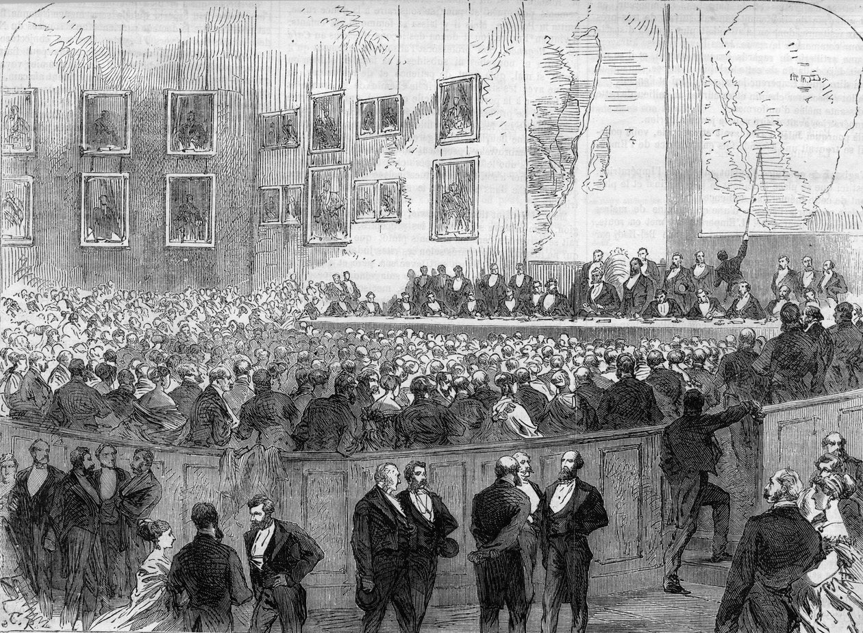 London 1868.Geographical Society of London: beskrivelse av reisen til Dr. David Livingstone (1813-1873) til Afrika. av Unknown artist