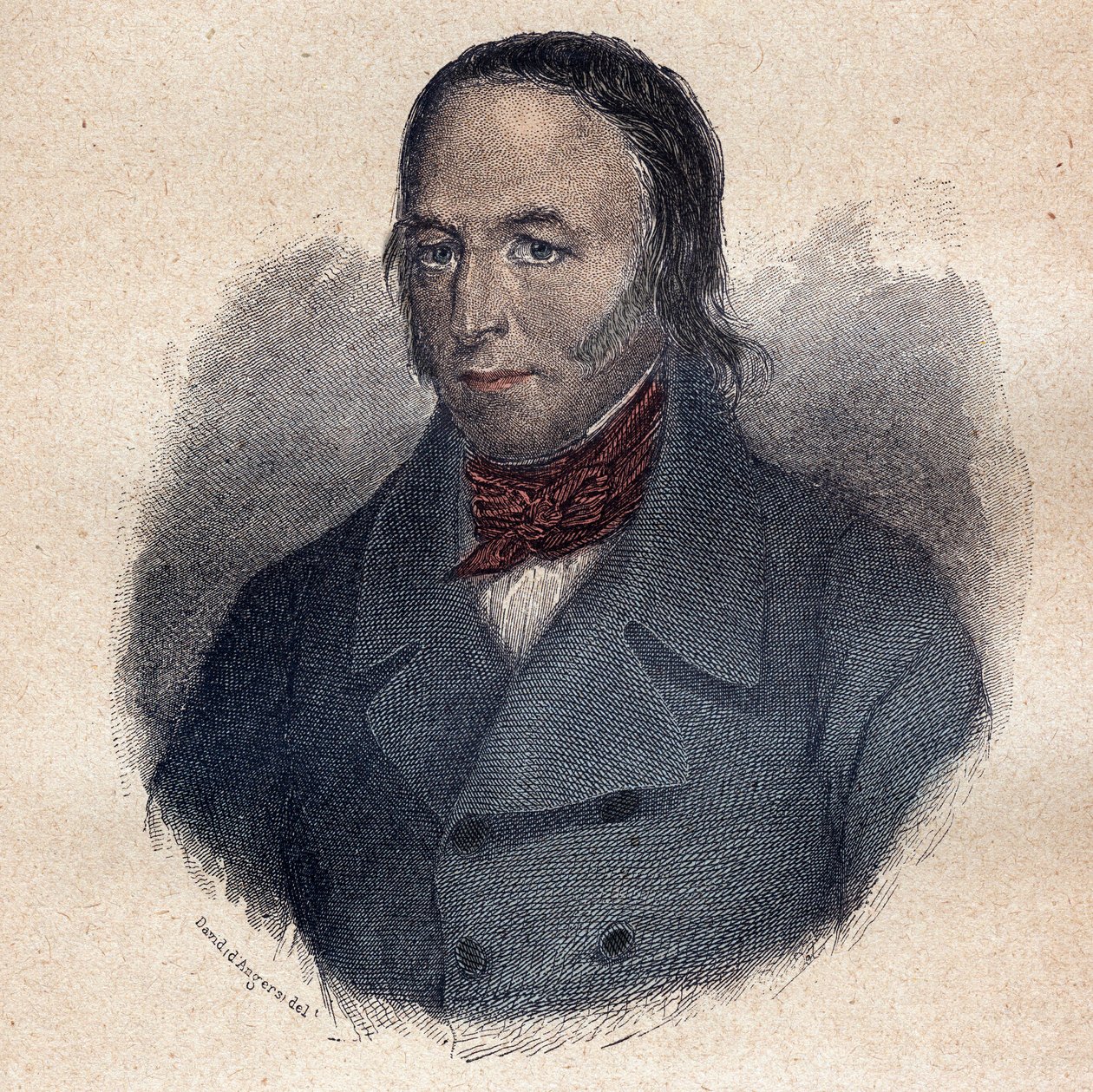 Louis Marie de Lahaye baron deretter Viscount de Cormenin (1788 1868) fransk jurist og politisk brosjyre, gravering av Unknown artist