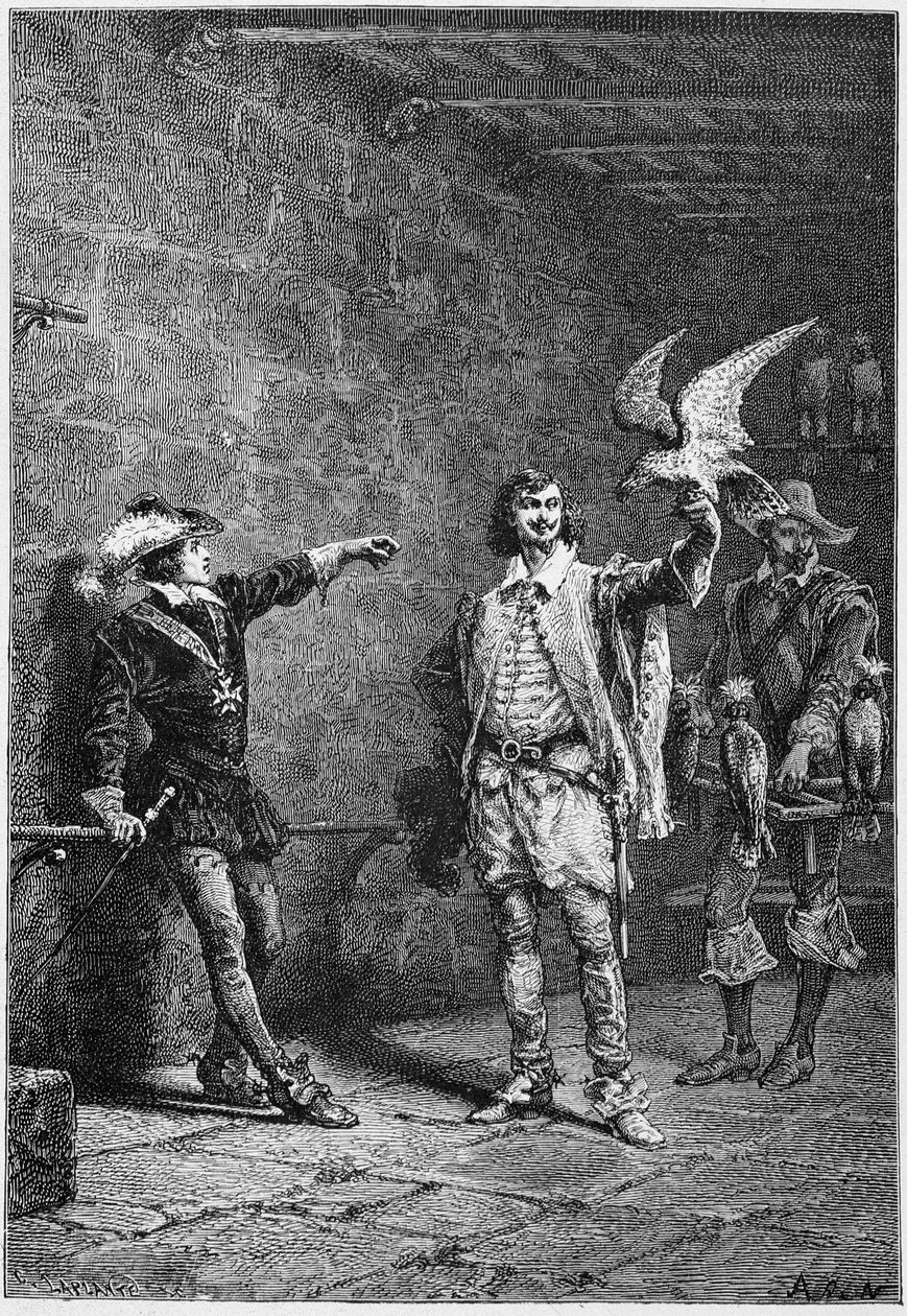 Louis XIII på seksten år gammel, og hans favoritt Albert de Luynes - i "Histoire de France"" fra de fjerneste tider til 1789" av M. Guizot av Unknown artist
