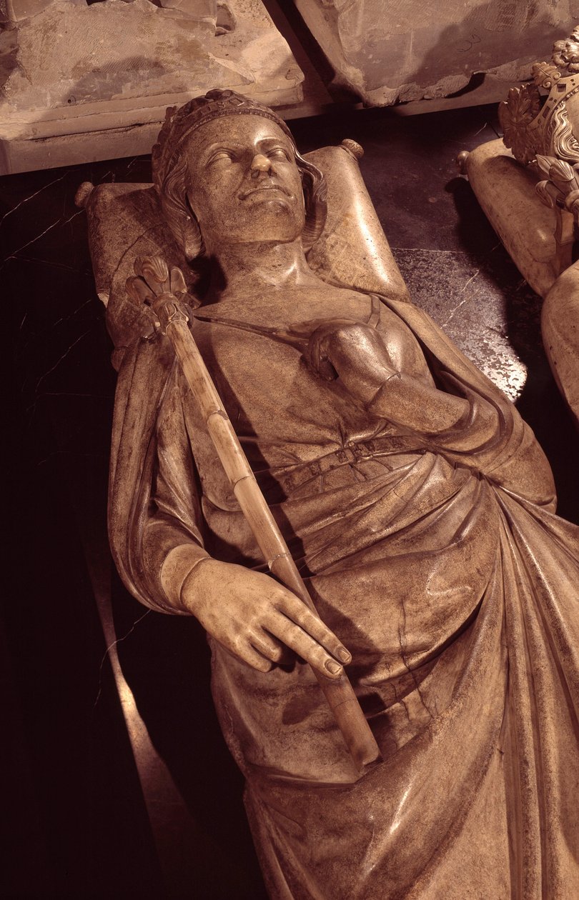 Løgn av kong Filip III kalt Philip the Hardi (1245-1285). Basilikaen Saint Denis. Saint Denis av Unknown artist