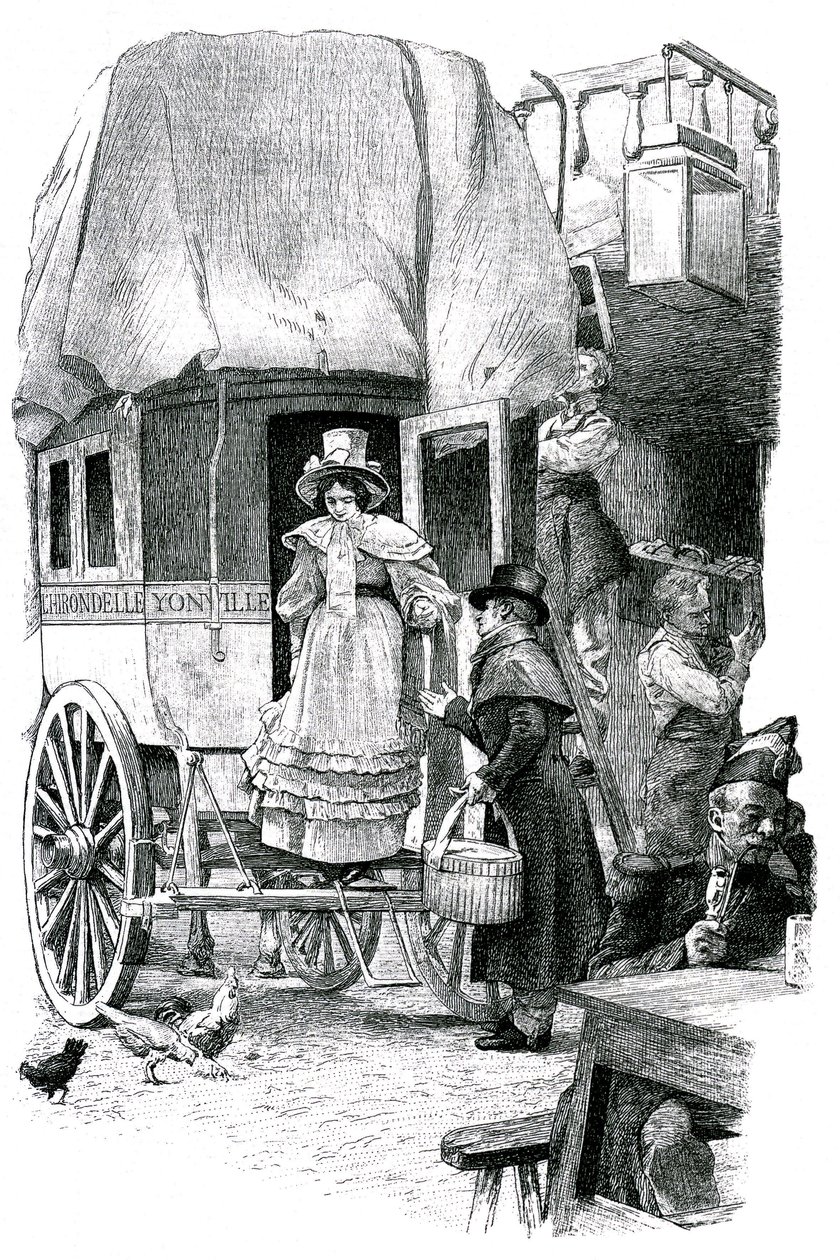 Madame Bovary, illustrasjon til Gustave Flauberts roman av Unknown artist