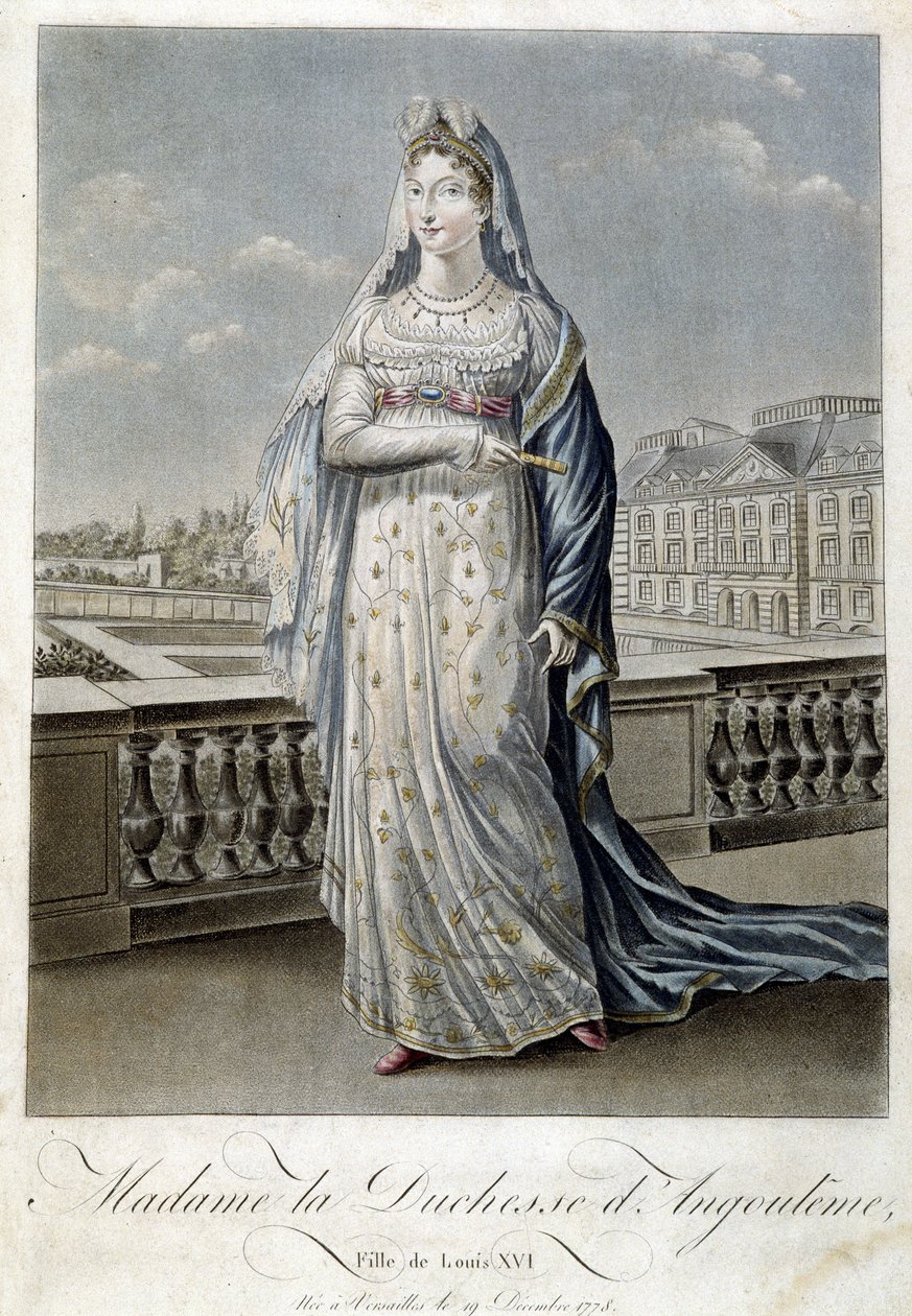 Madame hertuginnen av Angouleme (Marie Therese eller Madame Royale av Unknown artist