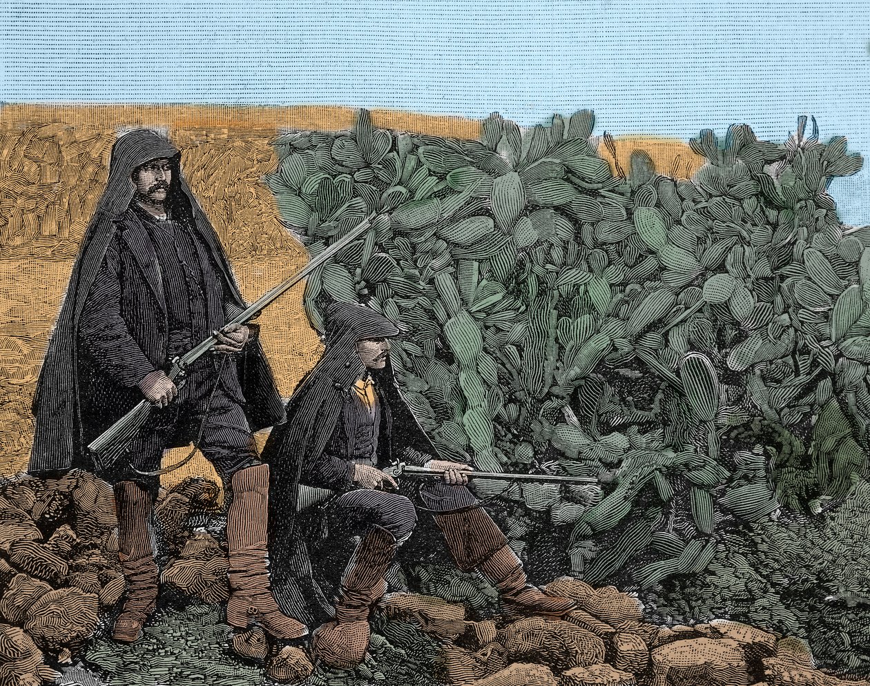 Mafia (Cosa Nostra) på Sicilia: picciotti unge medlemmer av mafiaen, sent på 1800-tallet. av Unknown artist