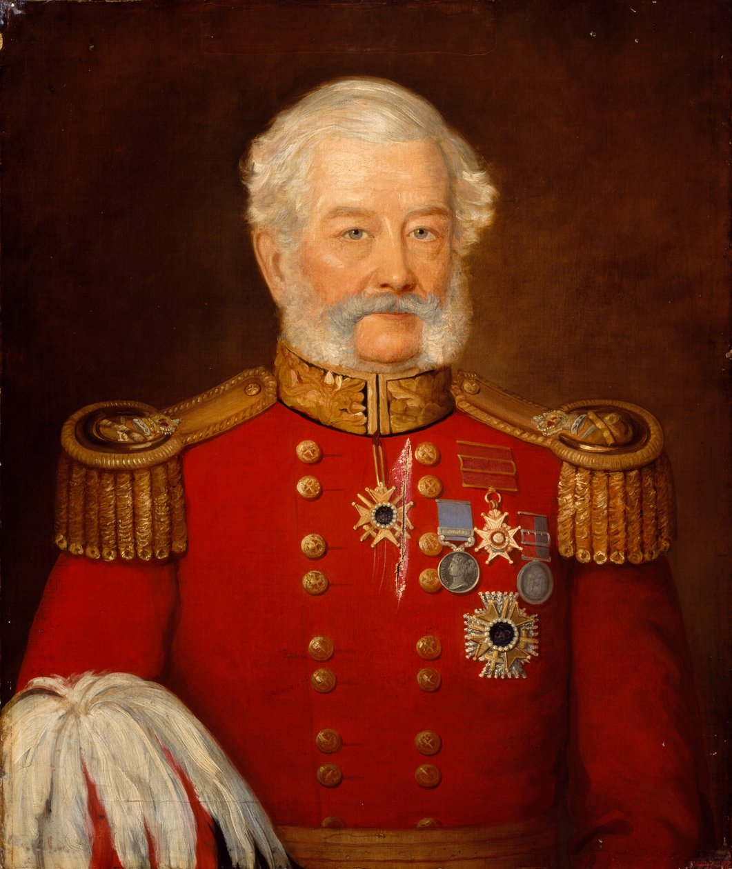 Generalmajor Sir Abraham Roberts, hærens stab av Unknown artist