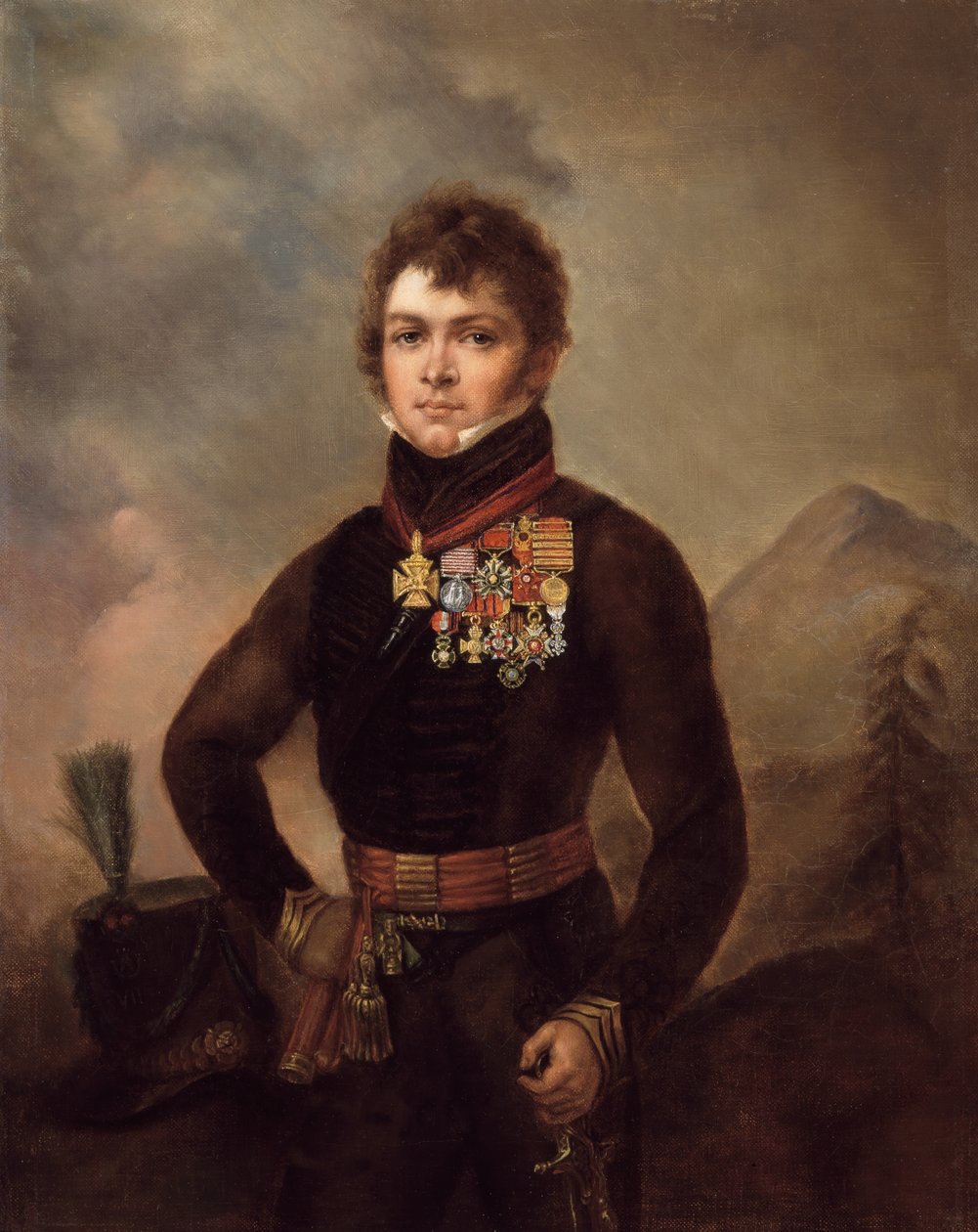 Major Sir John Scott Lillie, 7. Cacadores, portugisisk hær, 1820 ca. av Unknown