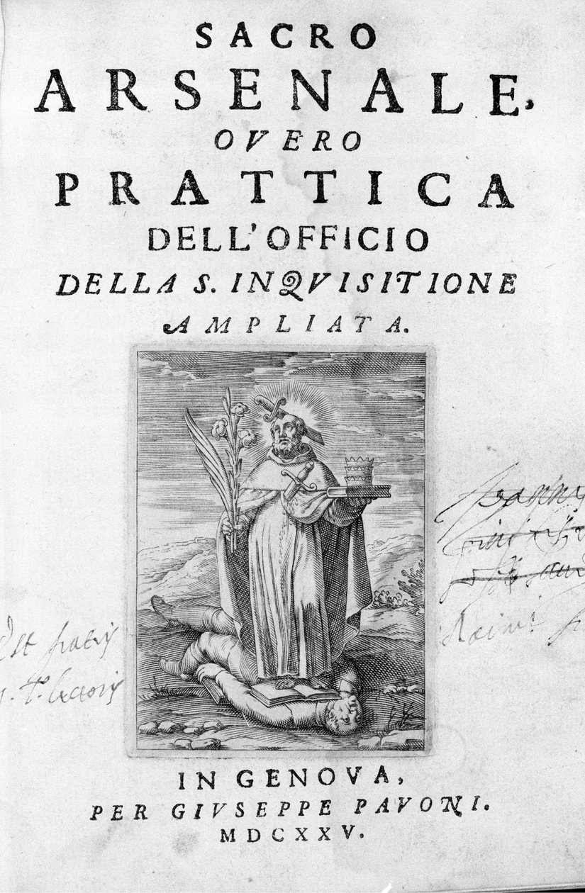 Manual of the Inquisitor: Practice of the Inquisition, Genova av Unknown artist