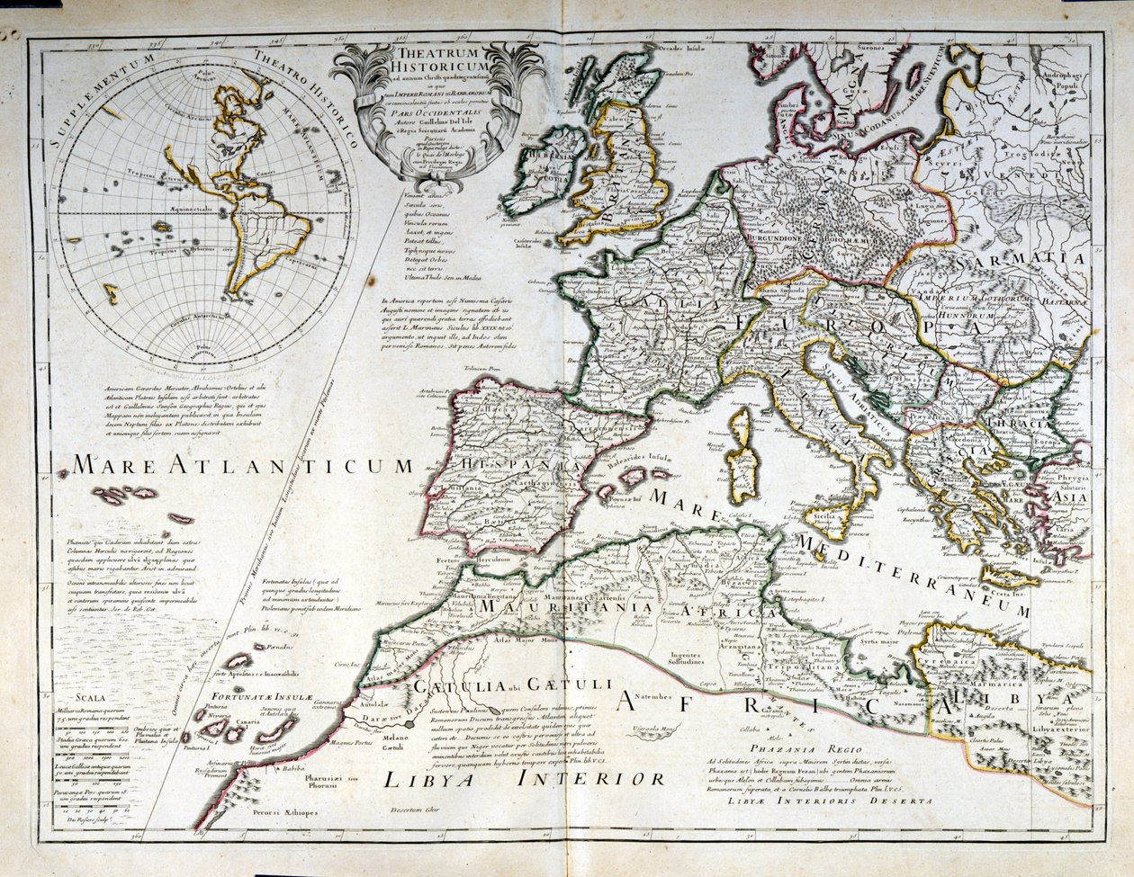 Kart over Europa. Tidlig på 1600-tallet. av Unknown artist