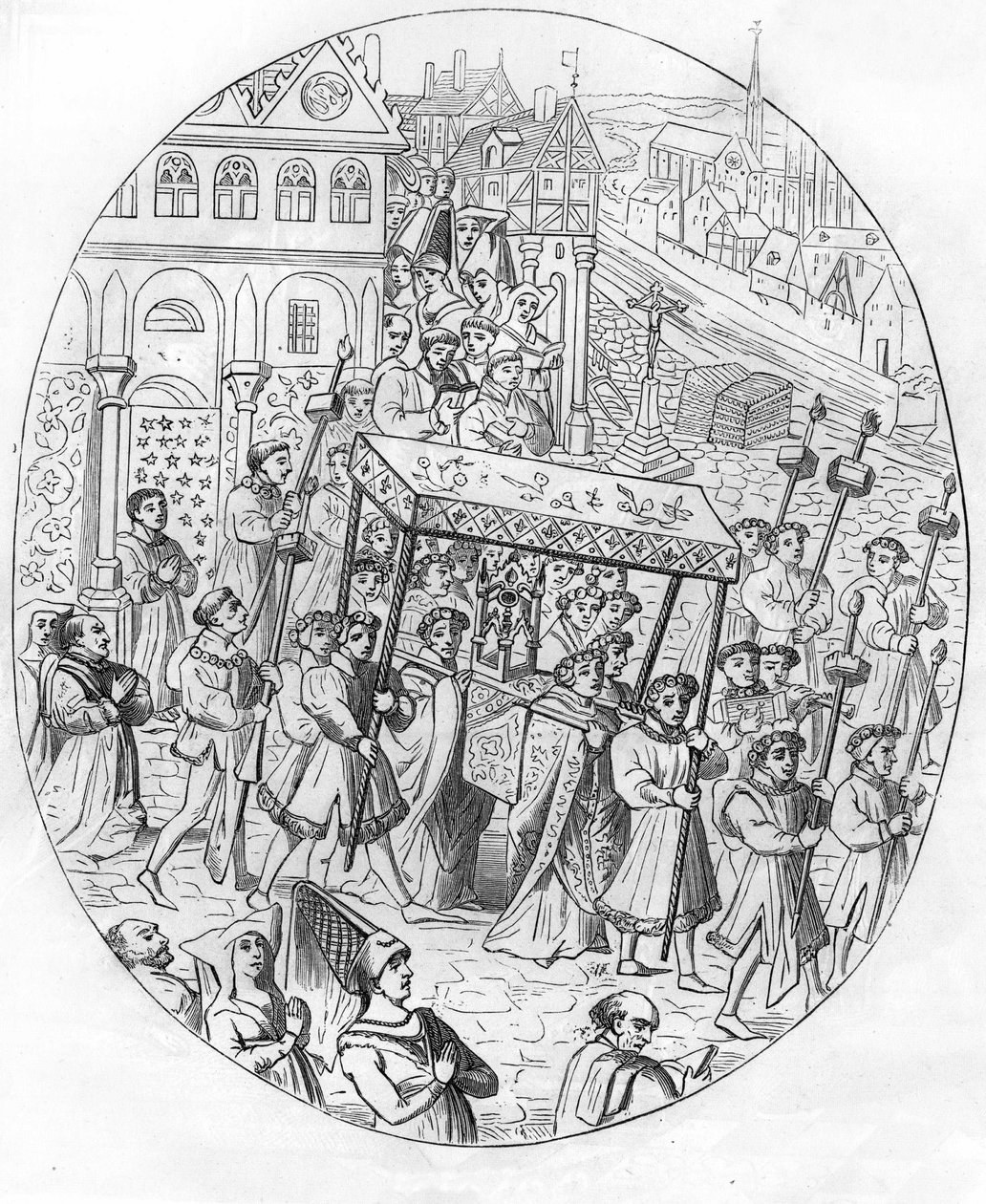 Mars av et juvelerselskap på 1400-tallet. av Unknown artist