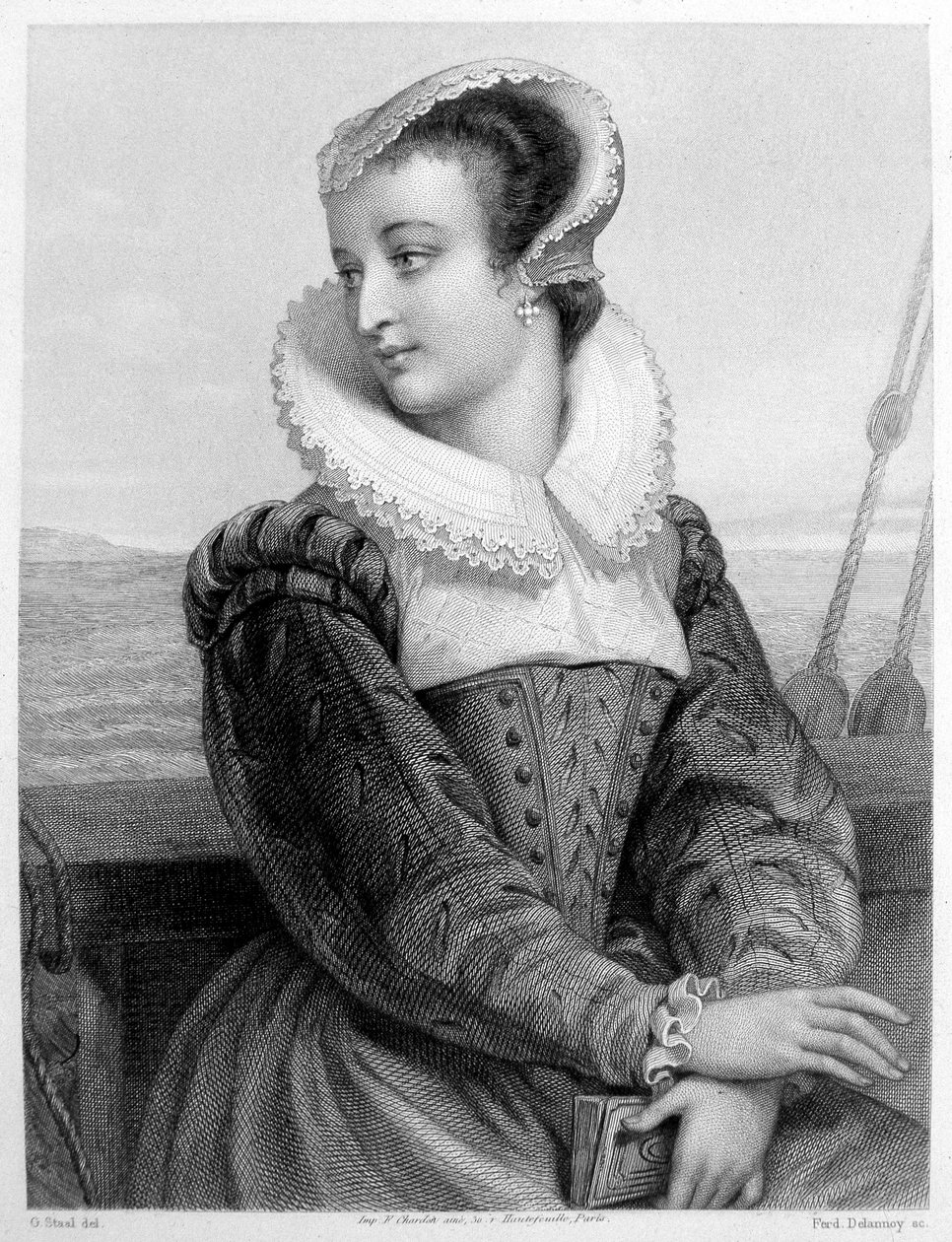 Marie Stuart - gravering av Unknown artist