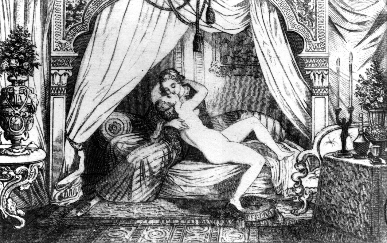 Marinette - i "History of my life"" av Casanova. Bruxelles 1872. av Unknown artist