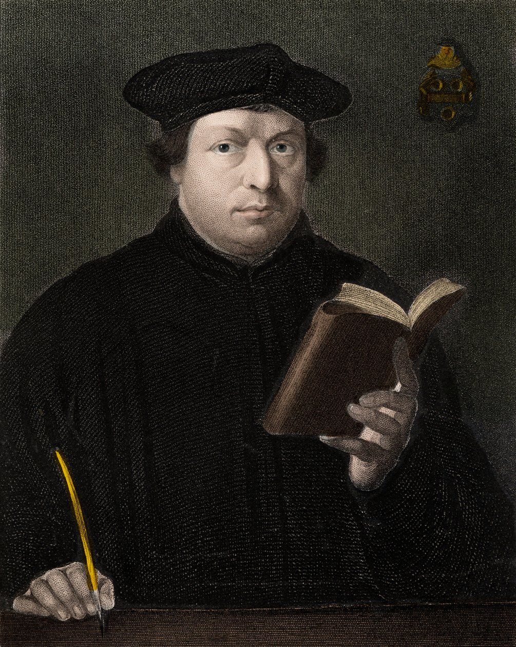 Martin Luther 1483-1546 - gravering - 1800-tallet av Unknown artist