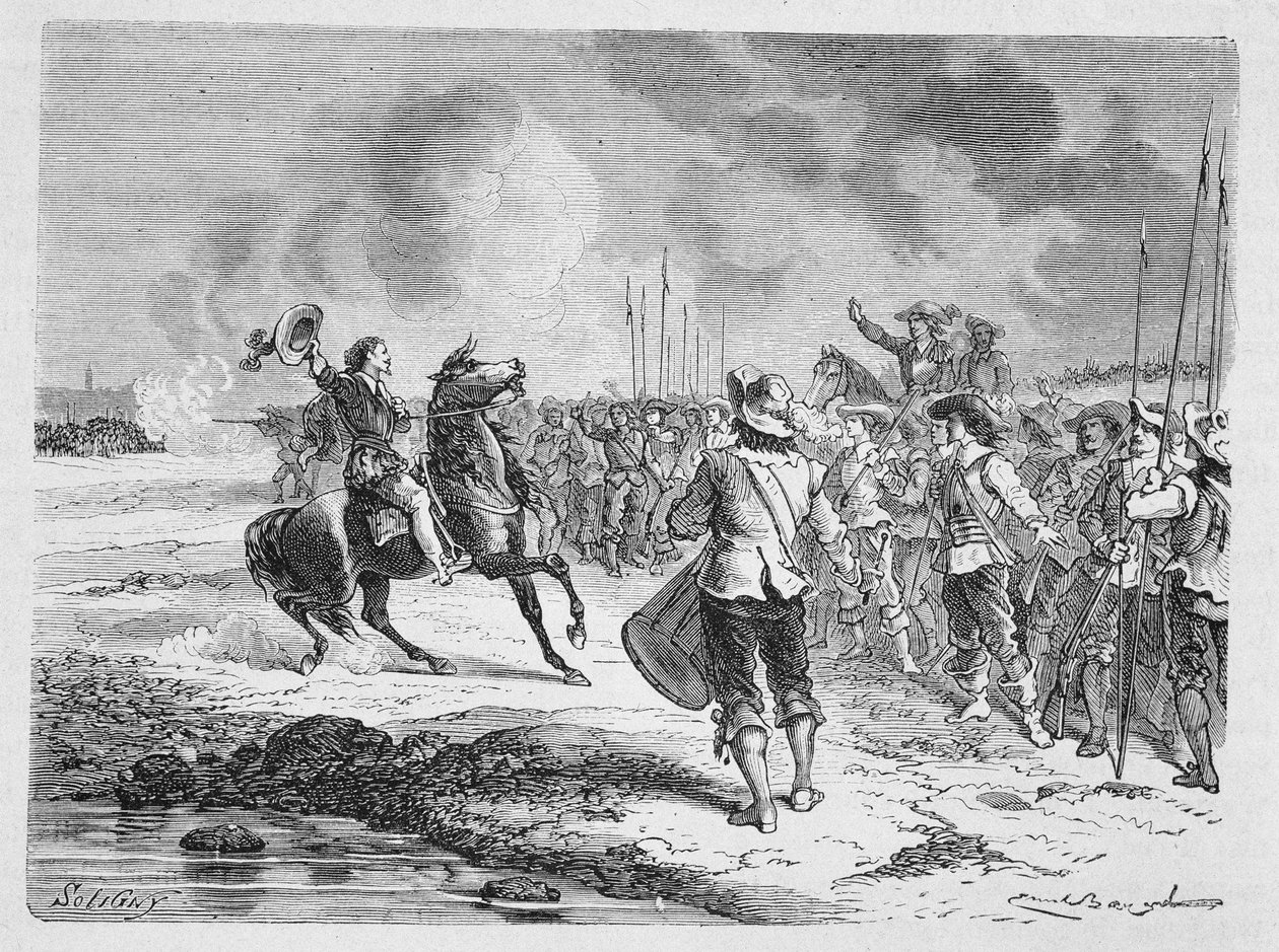 Mazarin stopper de to armeene. av Unknown artist