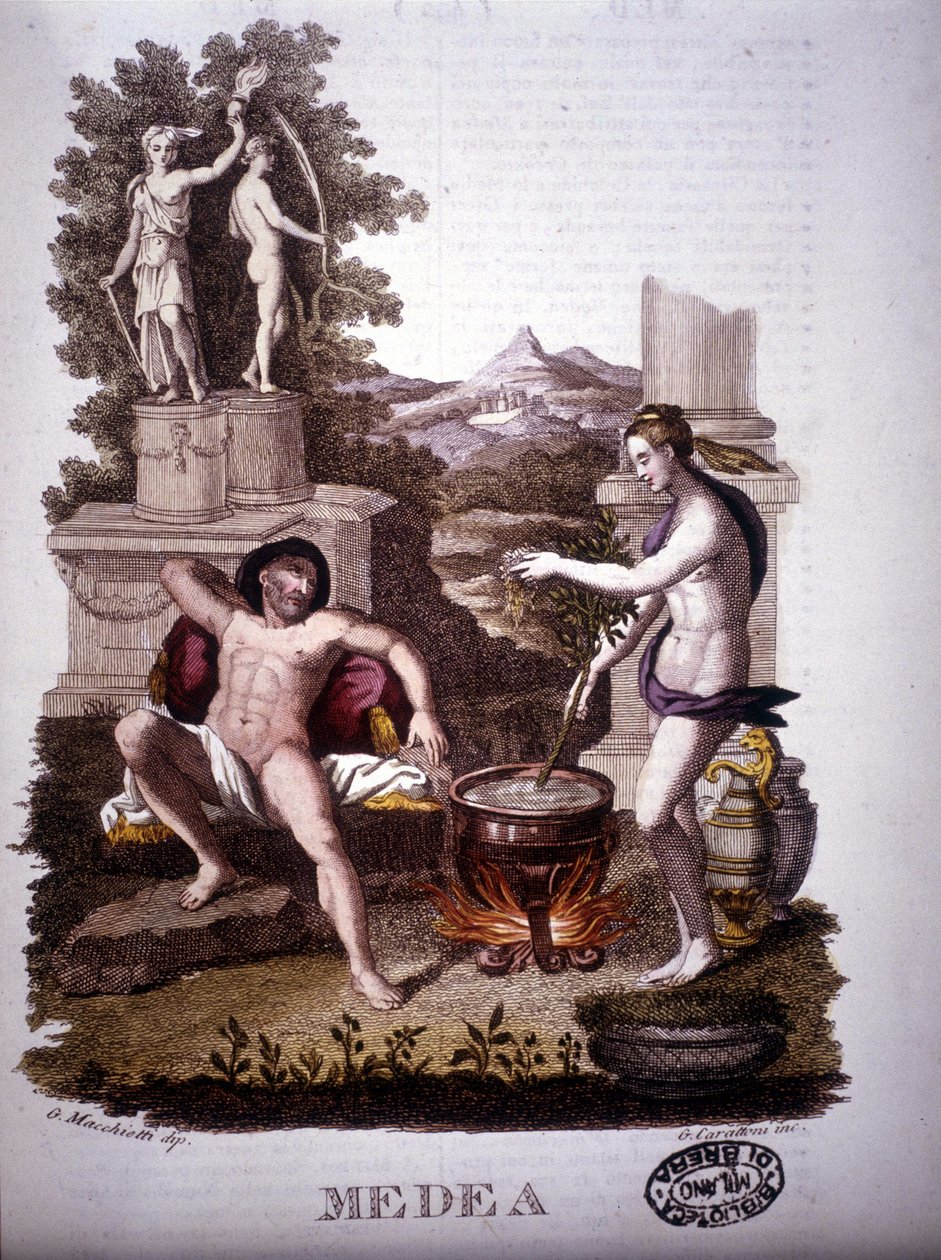 Medea - i mytologisk ordbok av Unknown artist