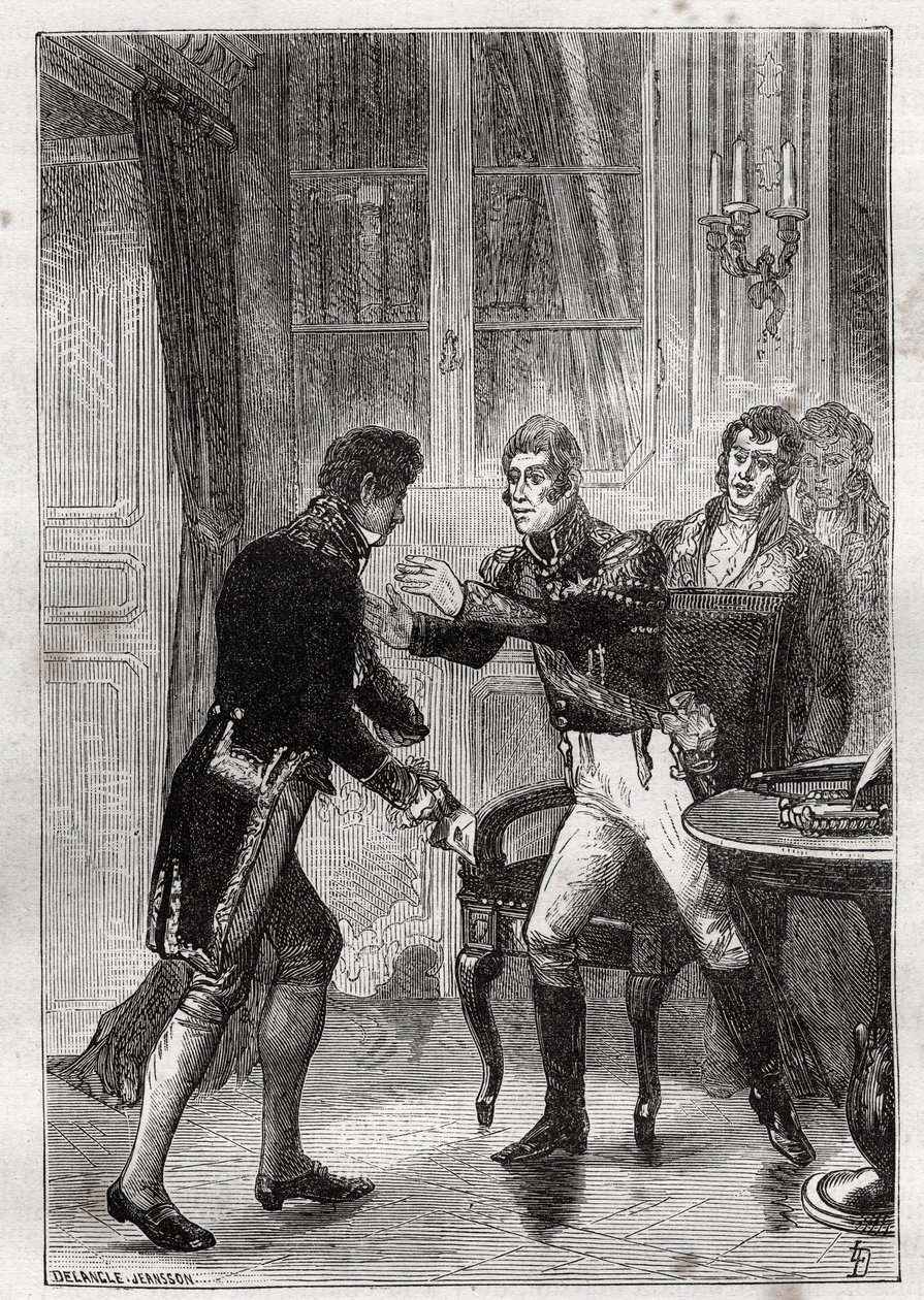 Møte mellom Charles Lemercier de Longpre (1778-1854), Baron d