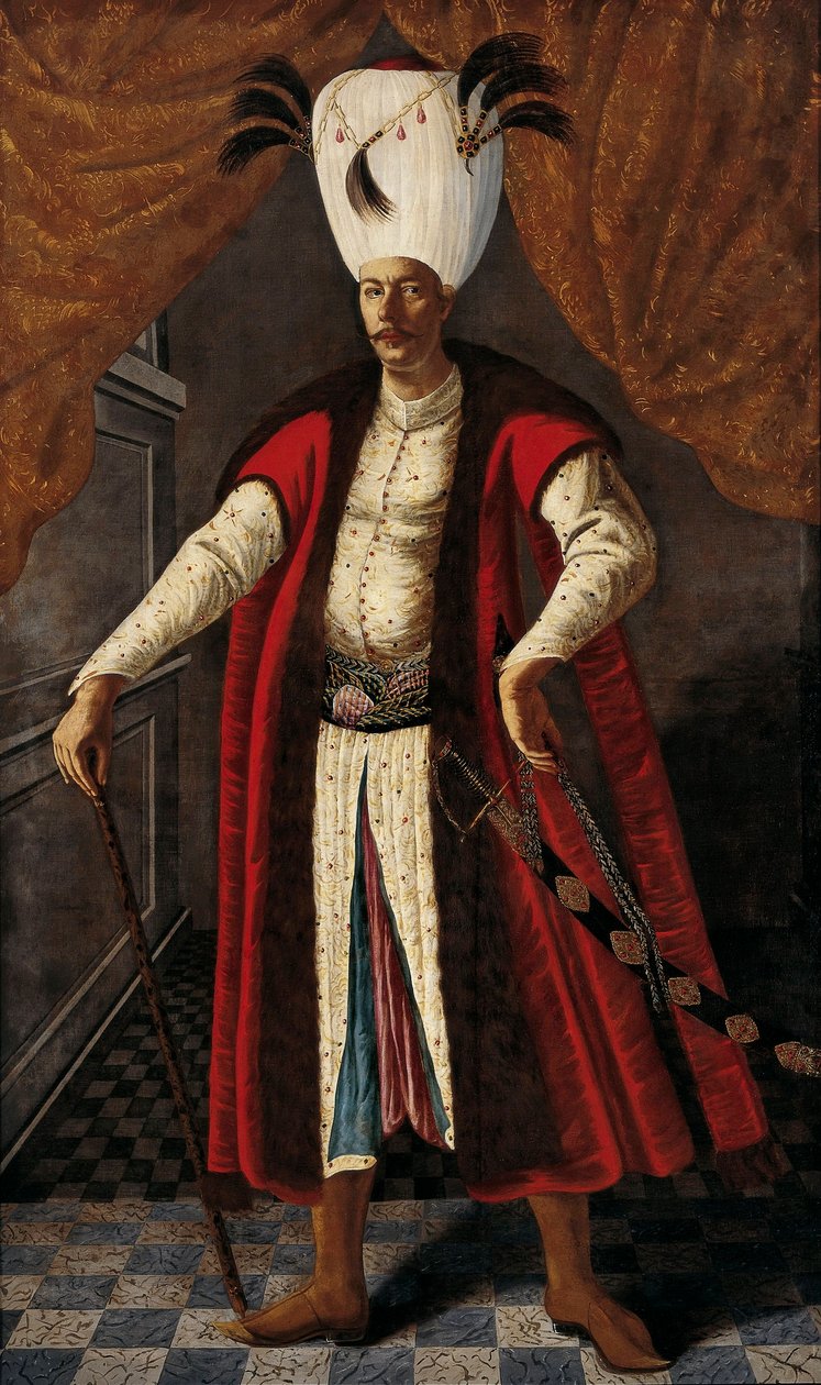 Mehmed IV (1642-1693) Sultan fra det osmanske riket, ca. 1681 av Unknown artist