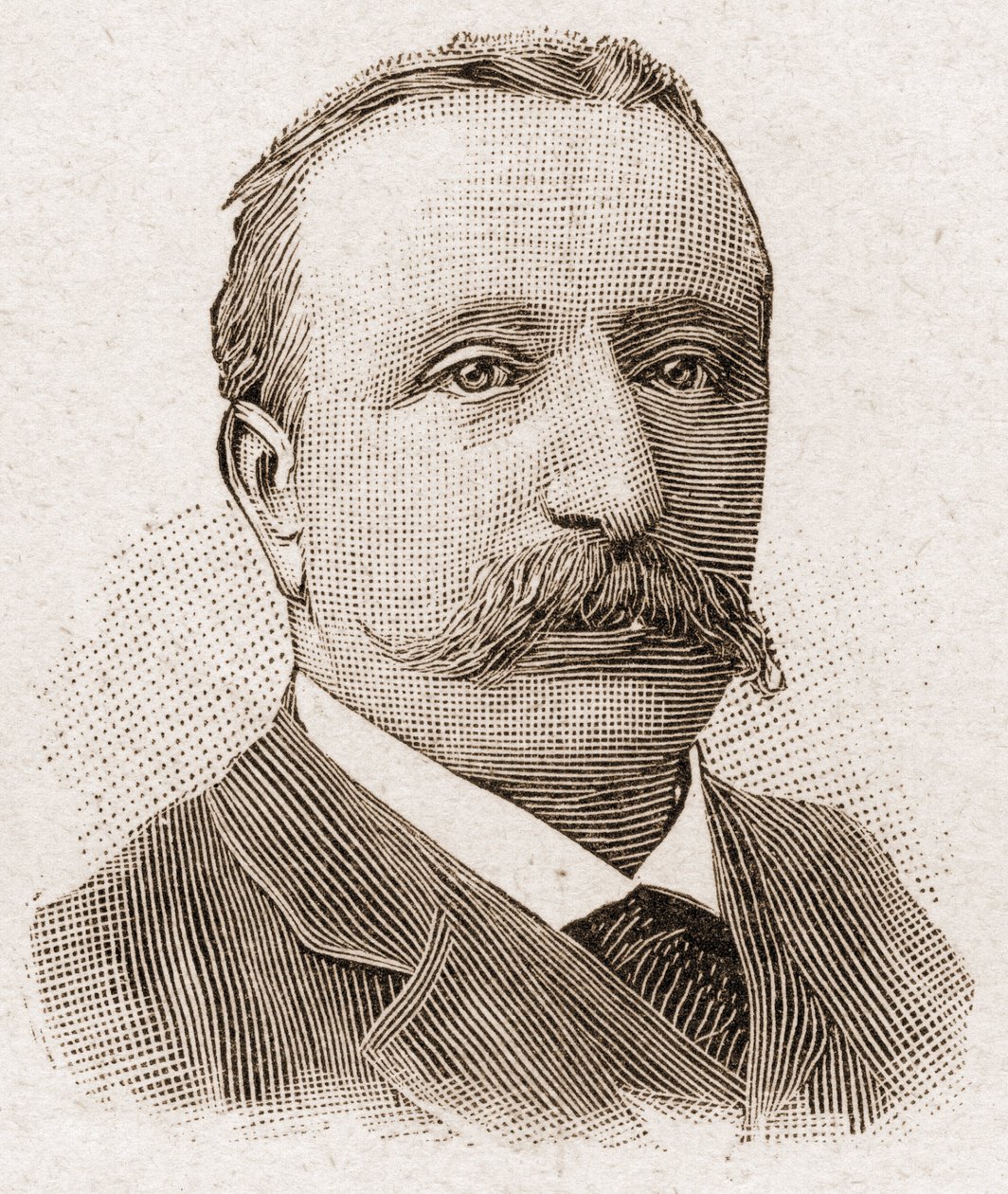 Medlemmer av Academy Francaise i 1895: portrett av Albert Sorel (1843-1906), fransk historiker. av Unknown artist