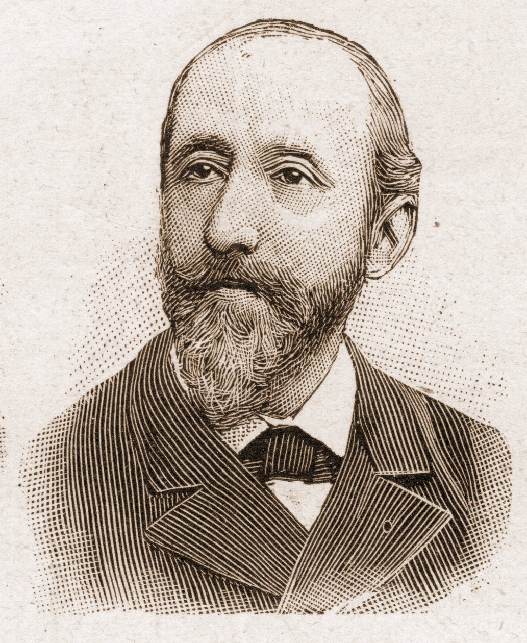 Medlemmer av Academy Francaise i 1895: portrett av Jules Claretie (1840-1913), fransk romanforfatter, dramatiker og kritiker. av Unknown artist