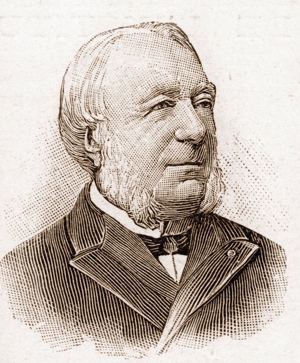 Medlemmer av Academy Francaise i 1895: portrett av Marie Louis Antoine Gaston Boissier (1823-1908), fransk historiker og filolog. av Unknown artist