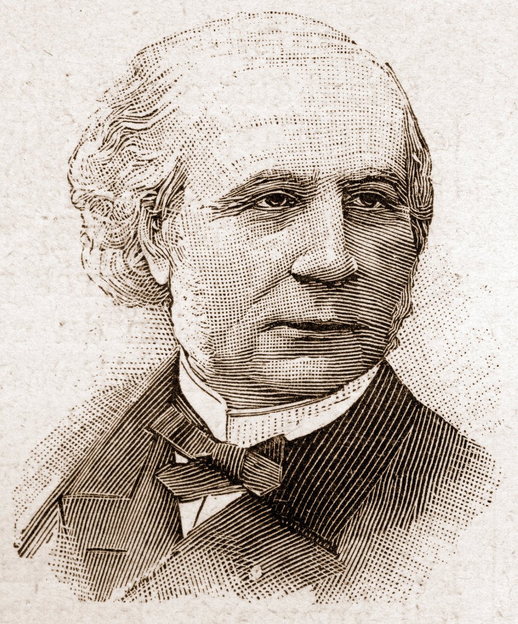 Medlemmer av Academy Francaise i 1895: portrett av Octave Greard (1828-1904), senior embetsmann og litteraturhistoriker, fransk litteraturkritiker. av Unknown artist