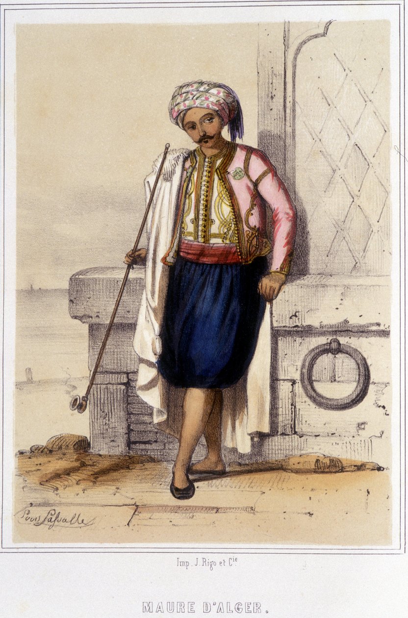 Moor of Alger i andre halvdel av 1800-tallet. av Unknown artist