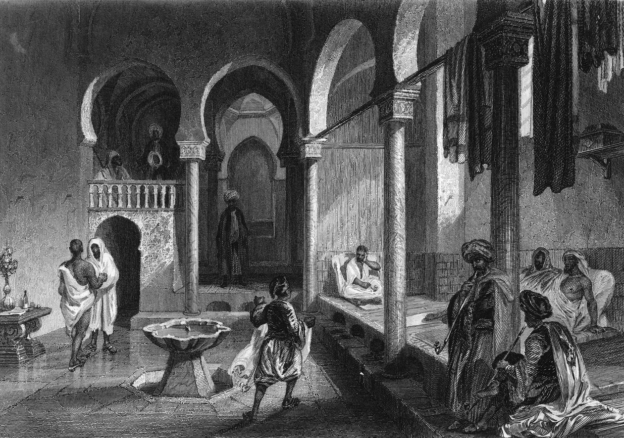 Moorish bath in Algiers av Unknown artist