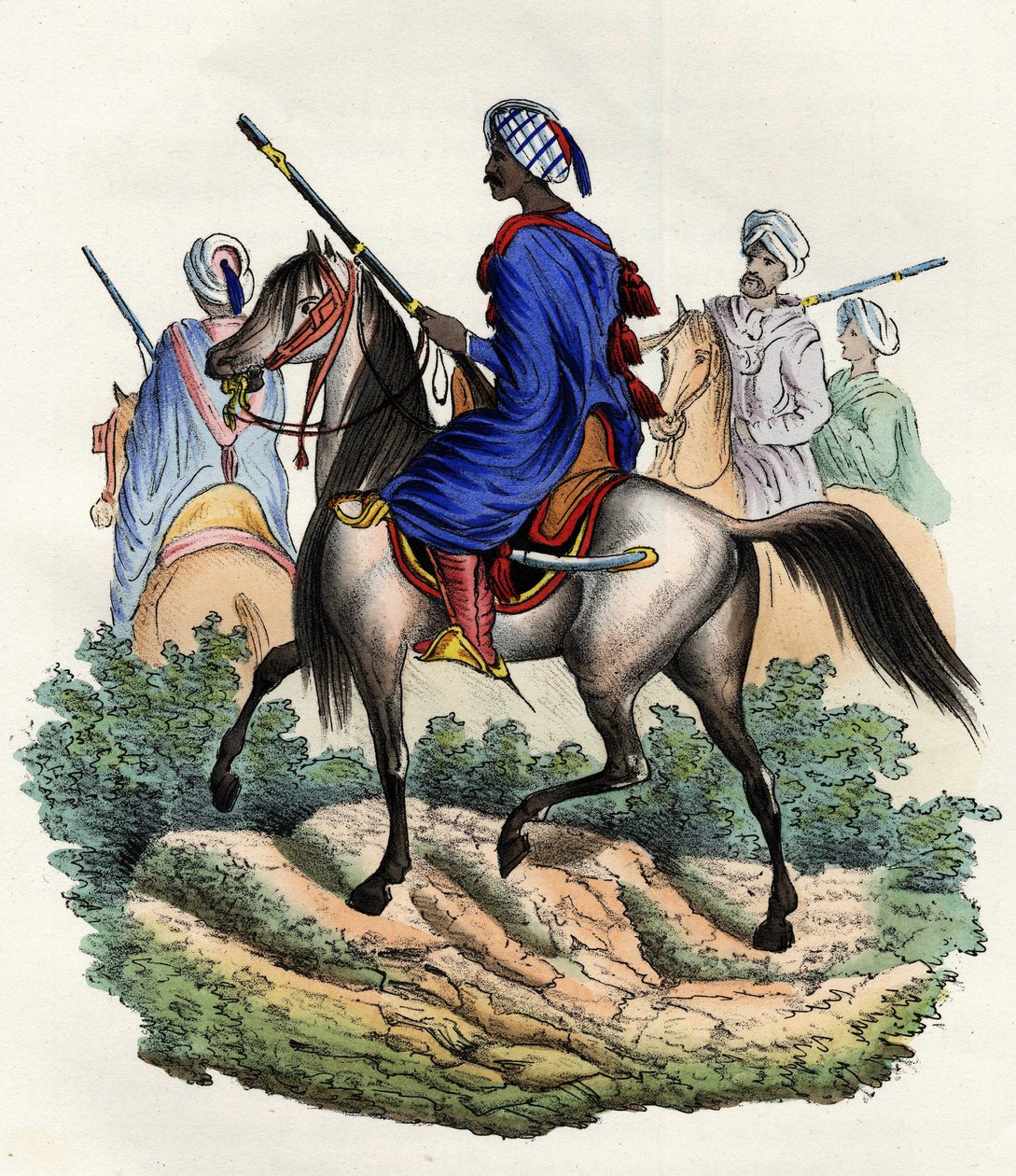 Moorish gendarmes charged with the police of Algiers by the French army of Africa, trained in 1831 and dissolved in 1841. In “” Storia d