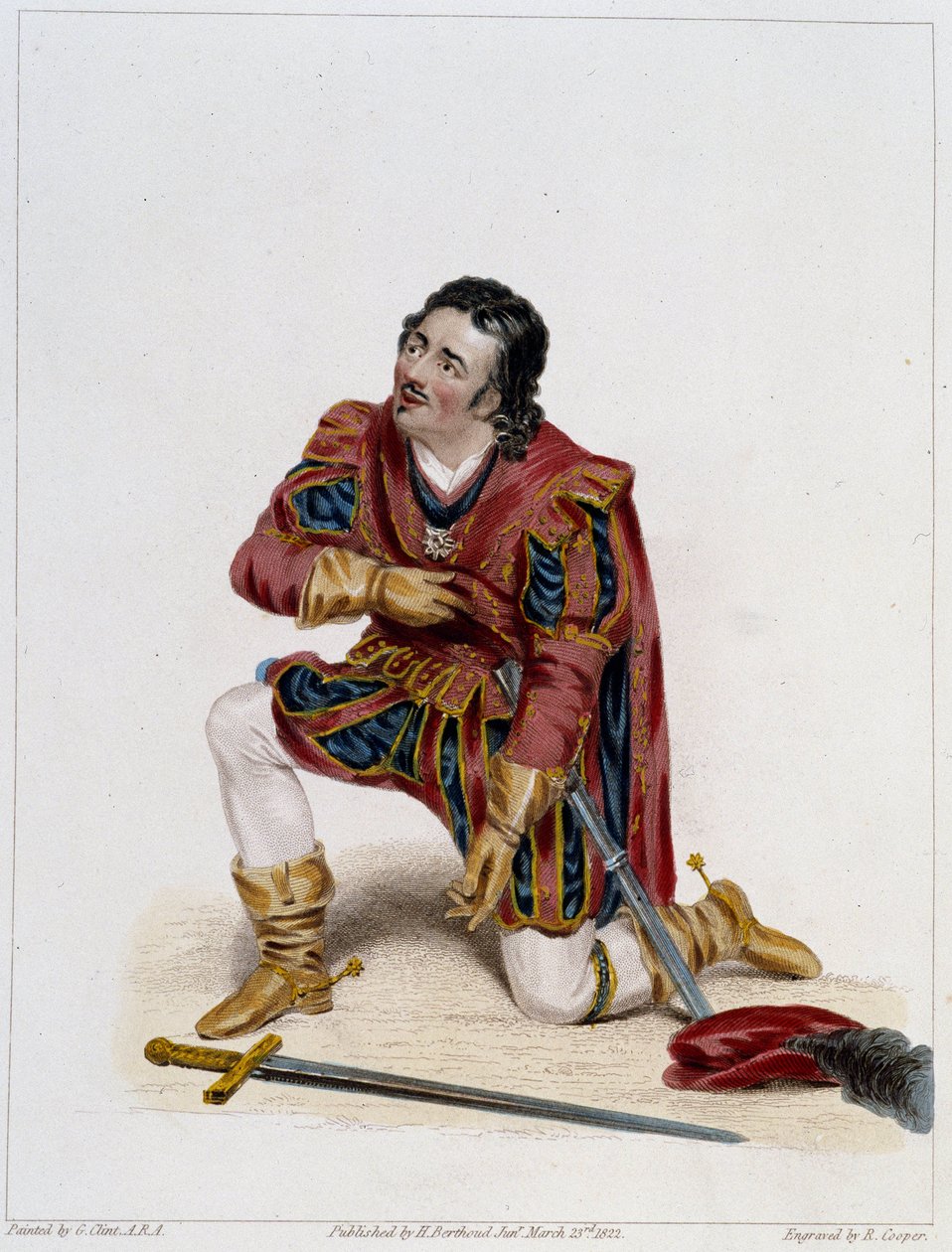 Mr. Kean som Gloster i Shakespeares "Richard III", deb. 1800-tallet av Unknown artist
