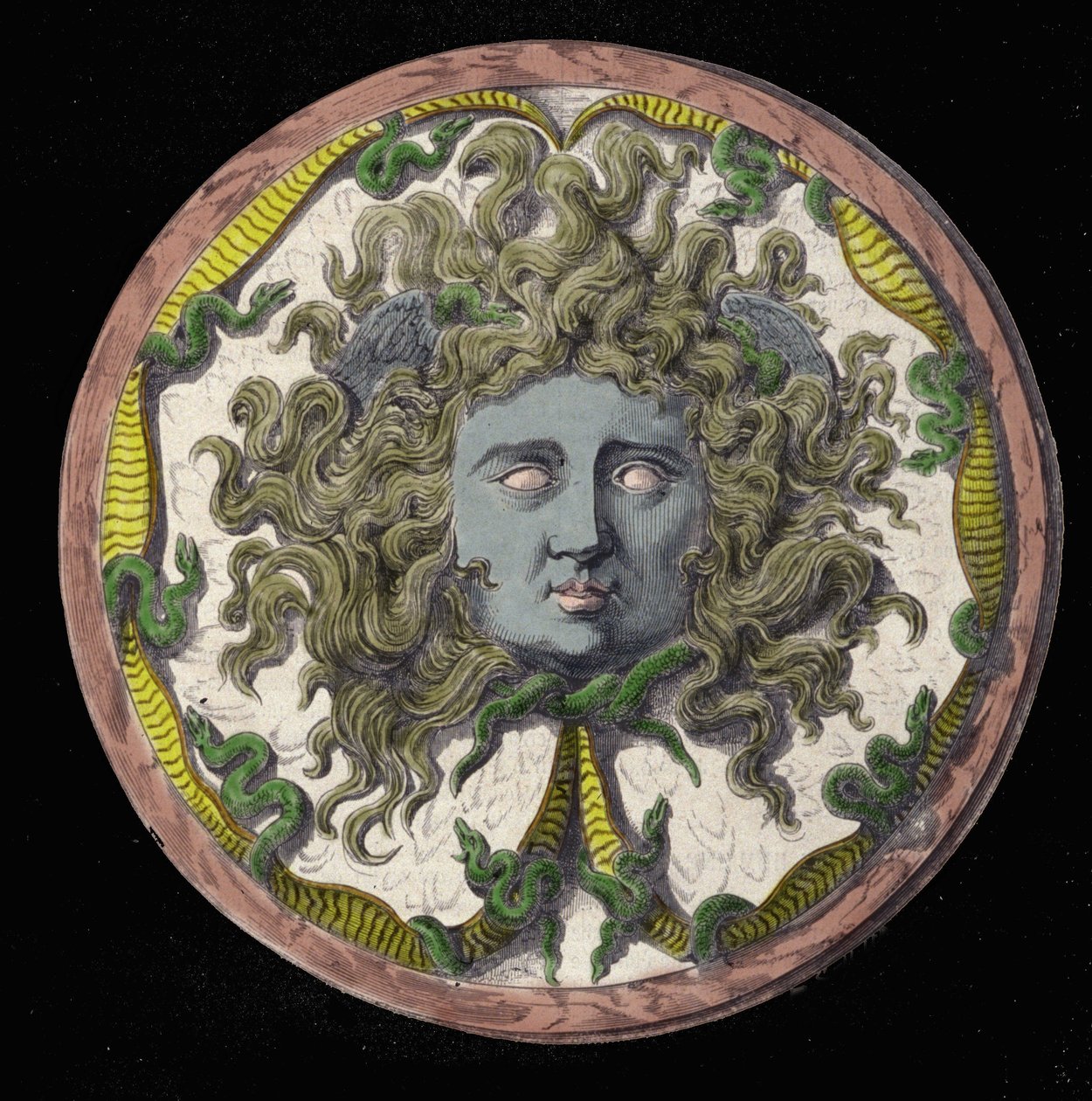 Mytologi: representasjon av Medusa, en av de tre Gorgonene. av Unknown artist
