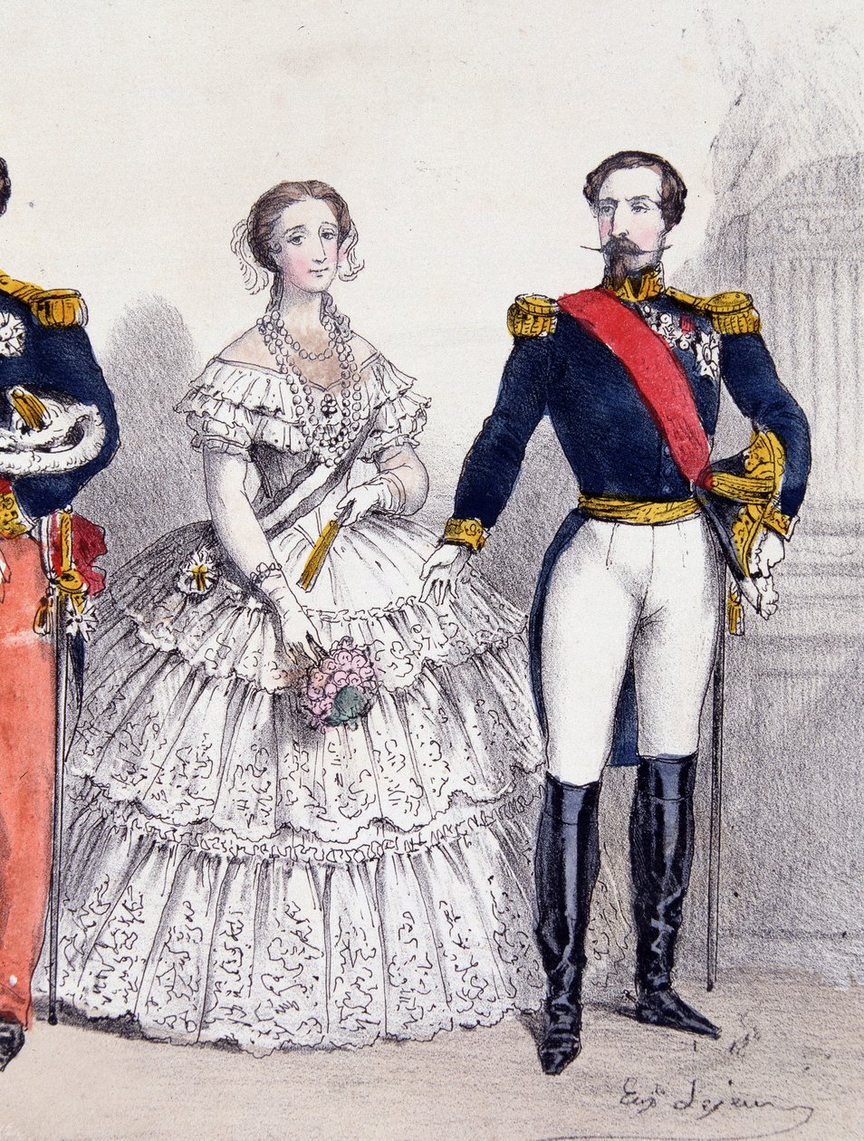 Napoleon III og Eugenie av Unknown artist