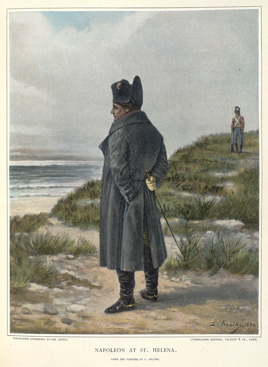 Napoleon ved St. Helena av Unknown artist