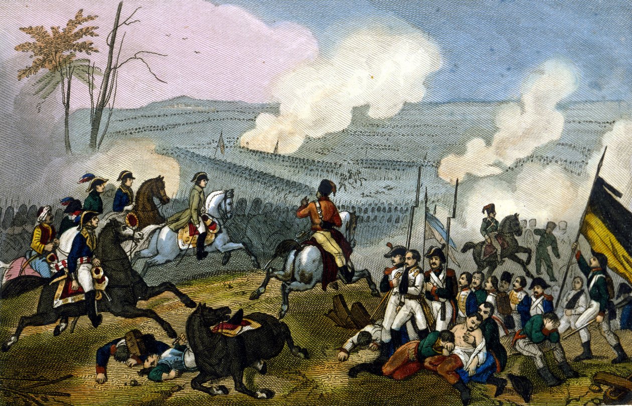 Napoleon i slaget ved Marengo, mot østerrikerne, juni 1800. av Unknown artist